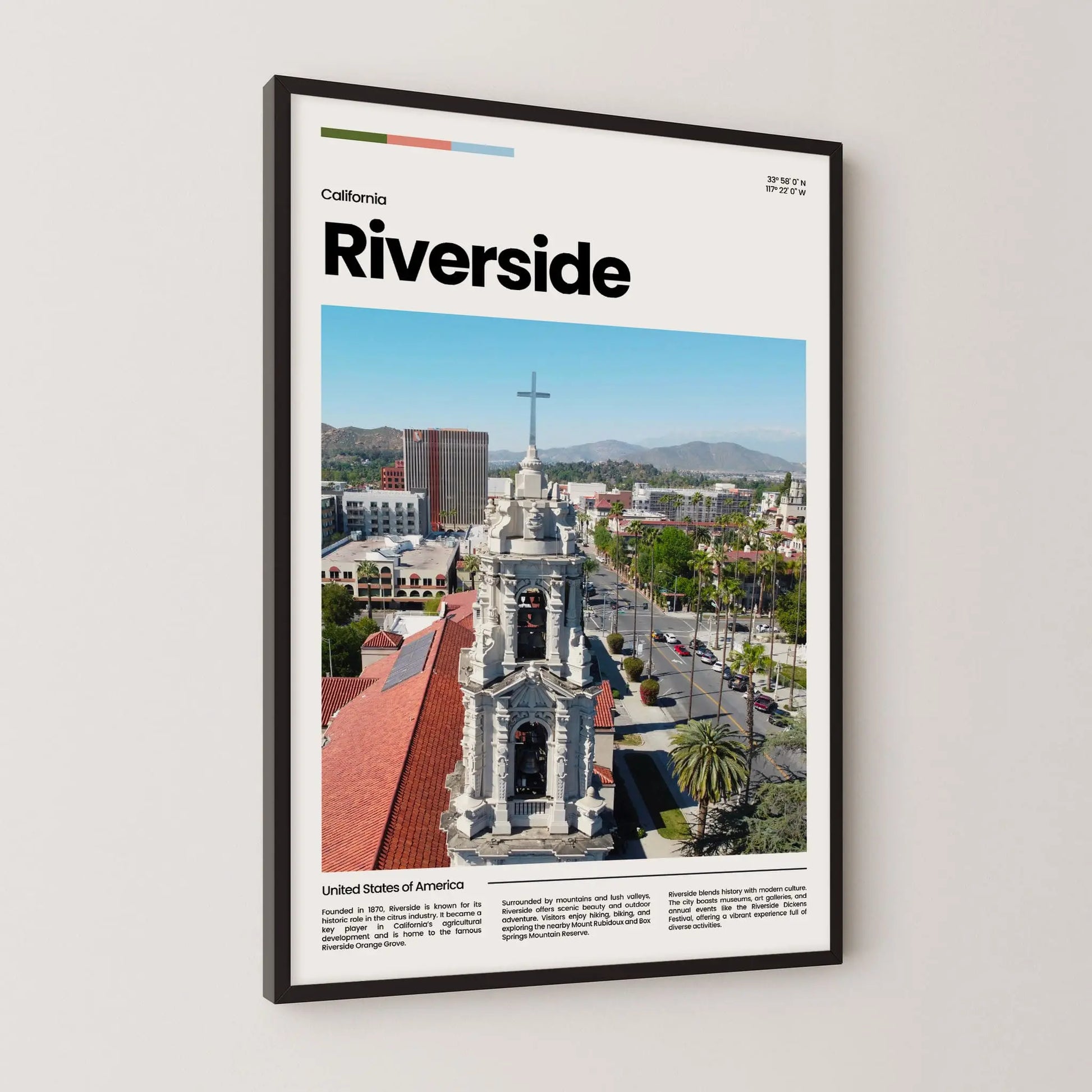 Riverside Poster – Vintage Wall Art Print