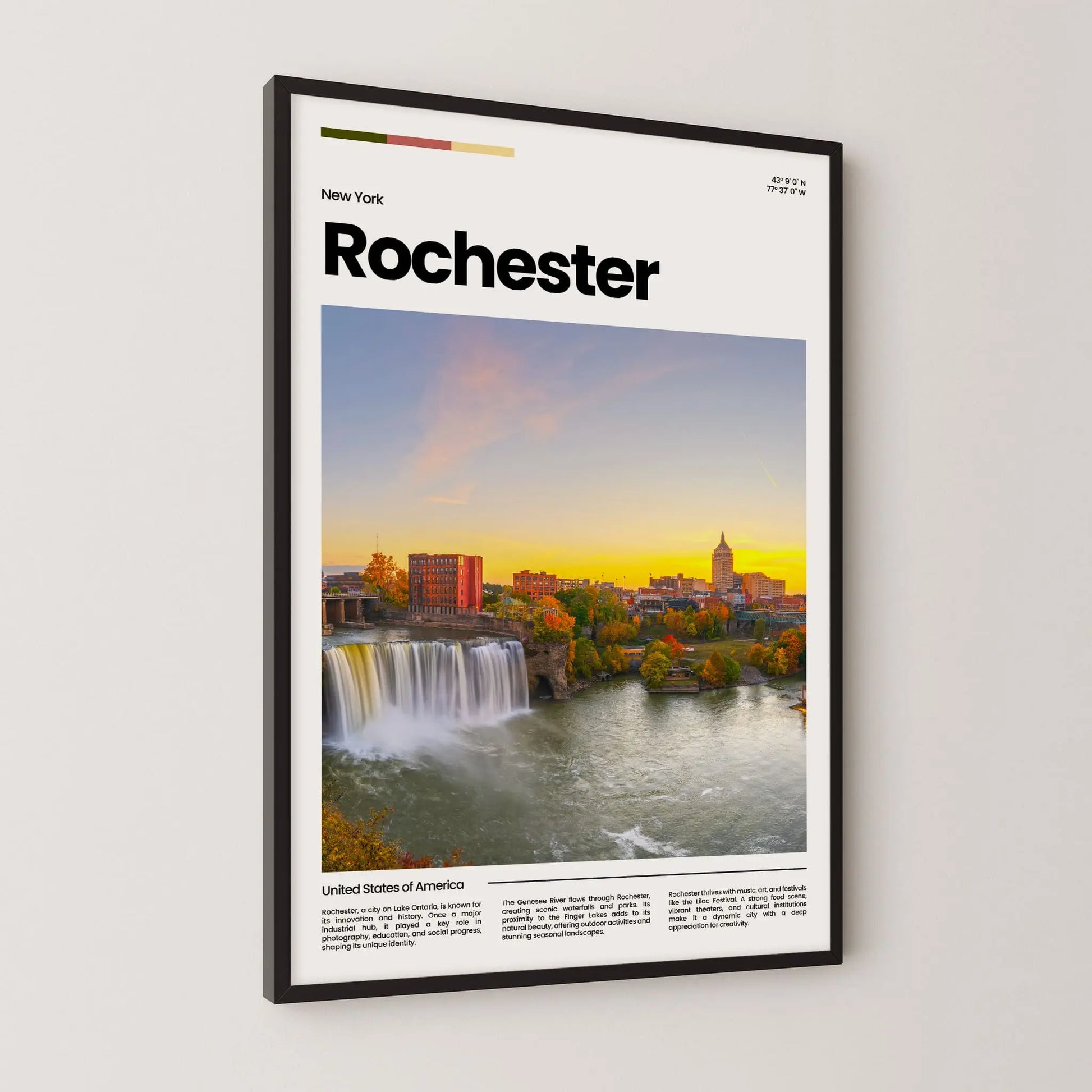 Rochester Poster – Vintage Wall Art Print