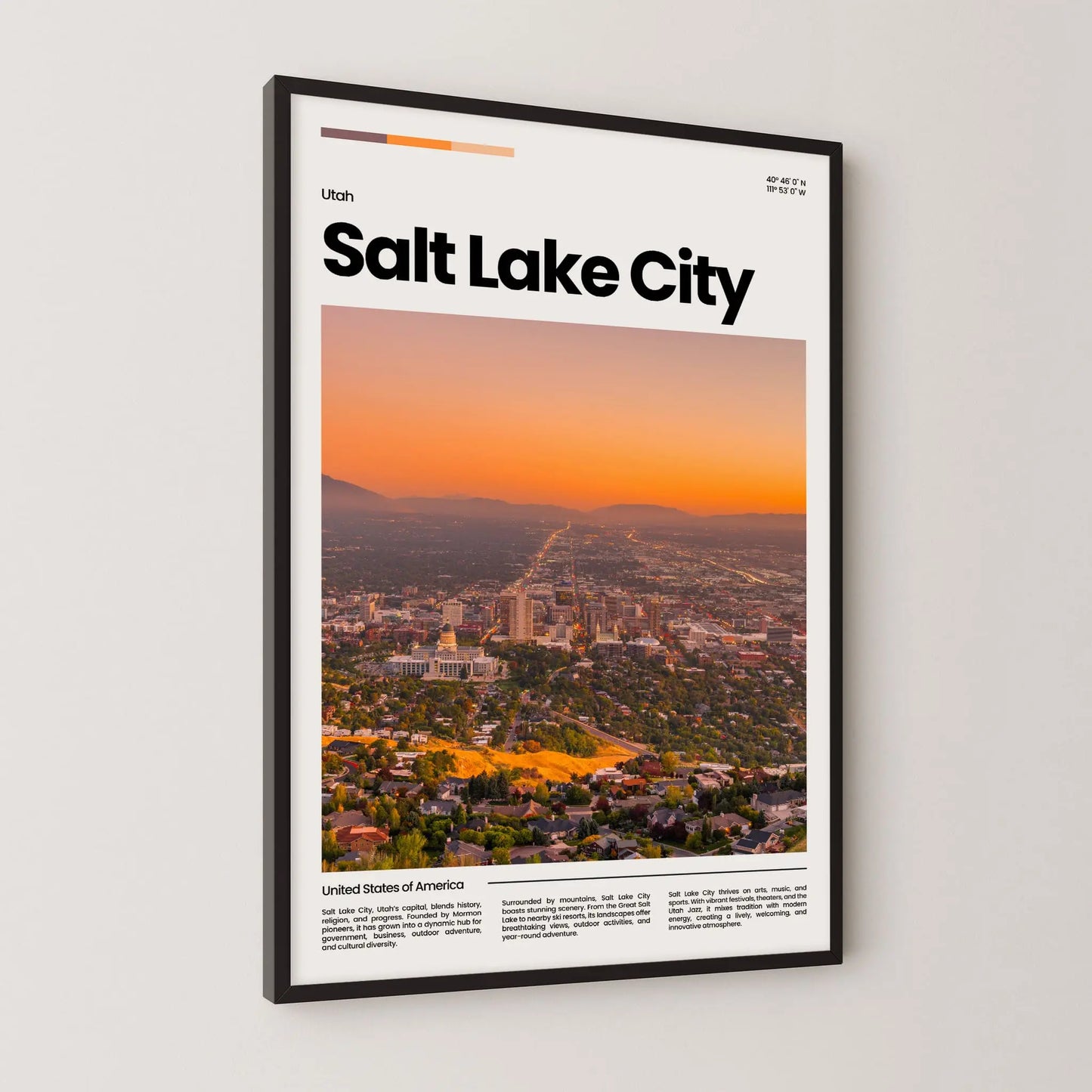 Salt Lake City Poster