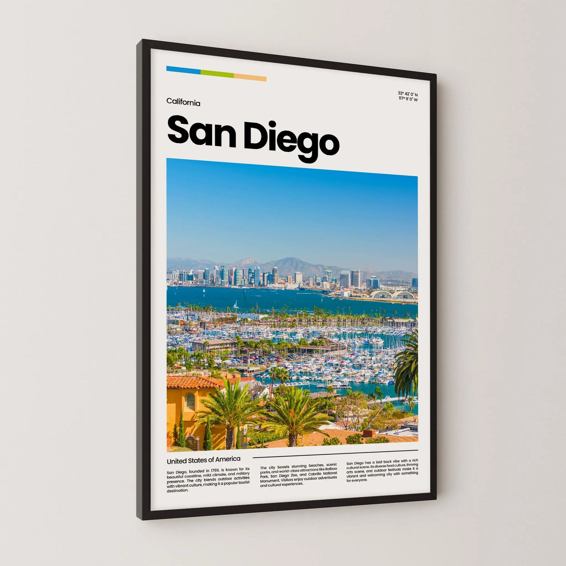 San Diego Poster – Vintage Wall Art Print