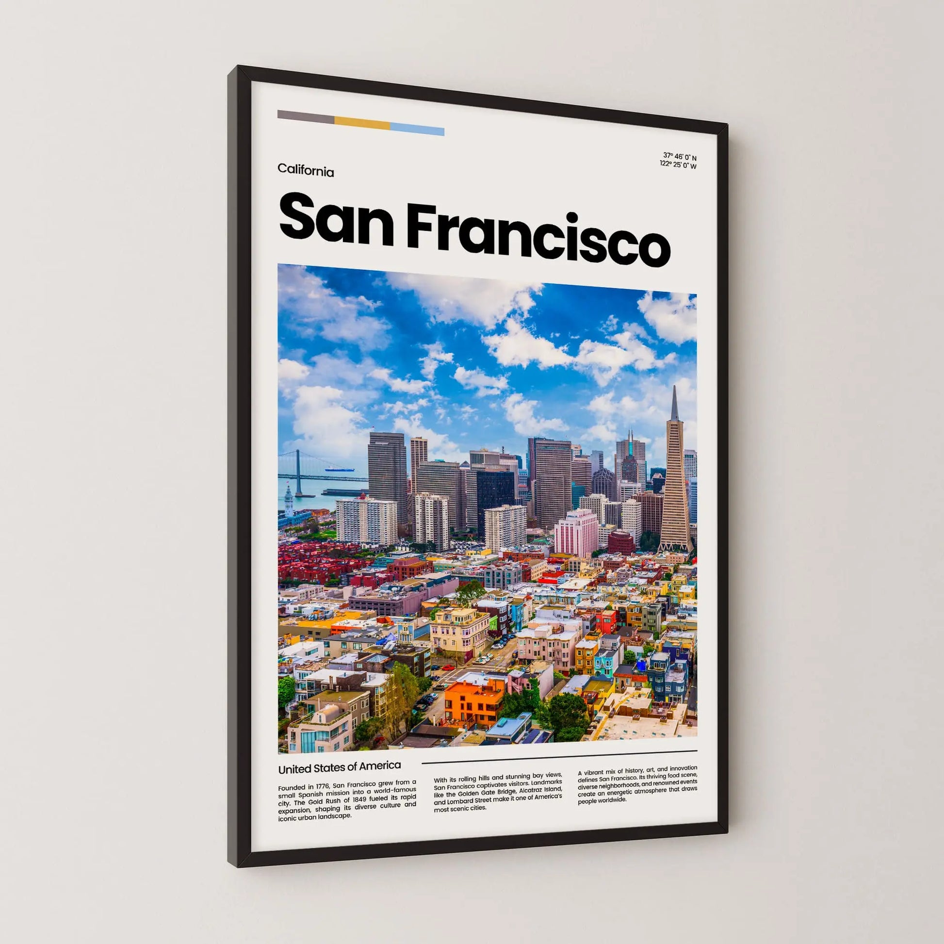 San Francisco Poster – Vintage Wall Art Print