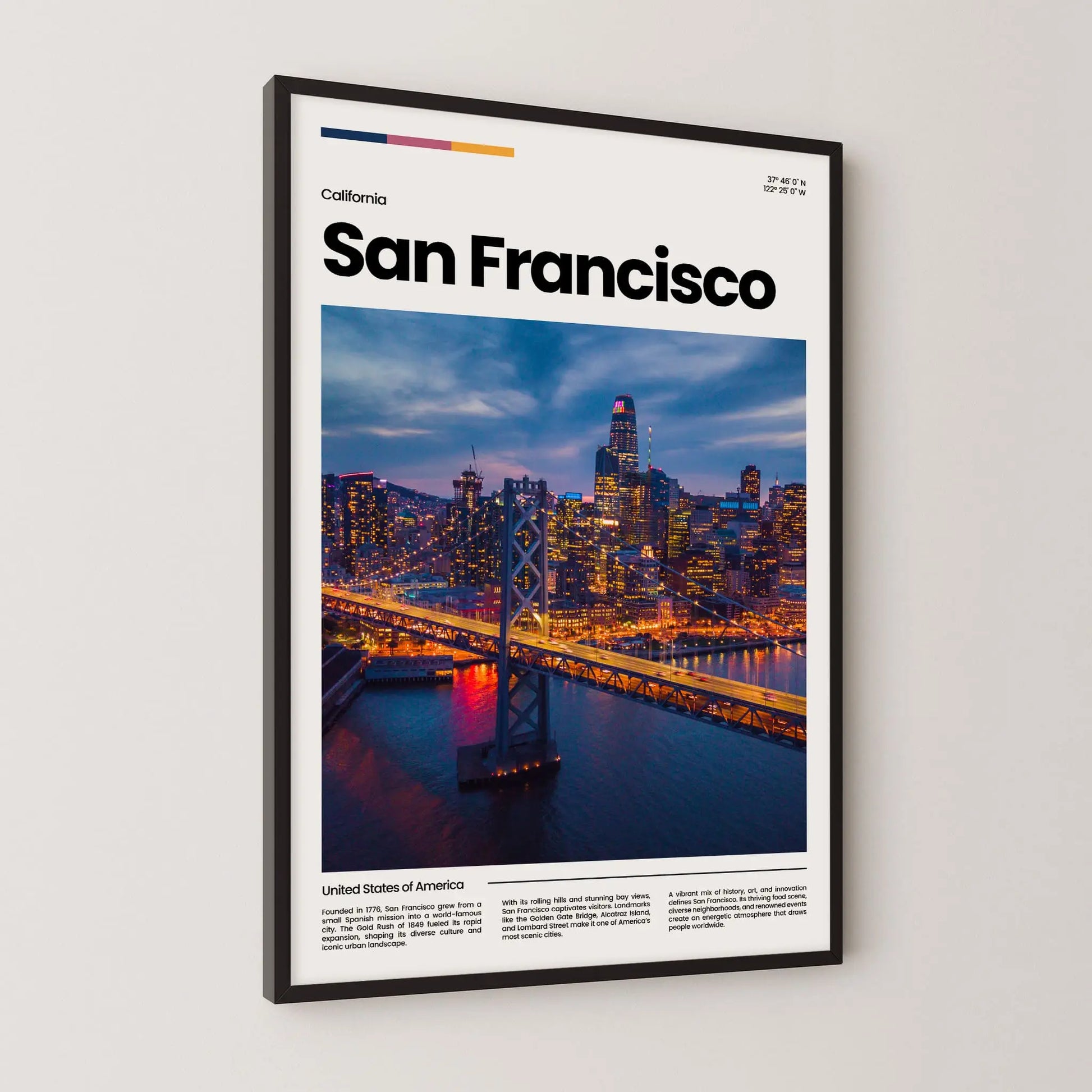 San Francisco Poster – Vintage Wall Art Print