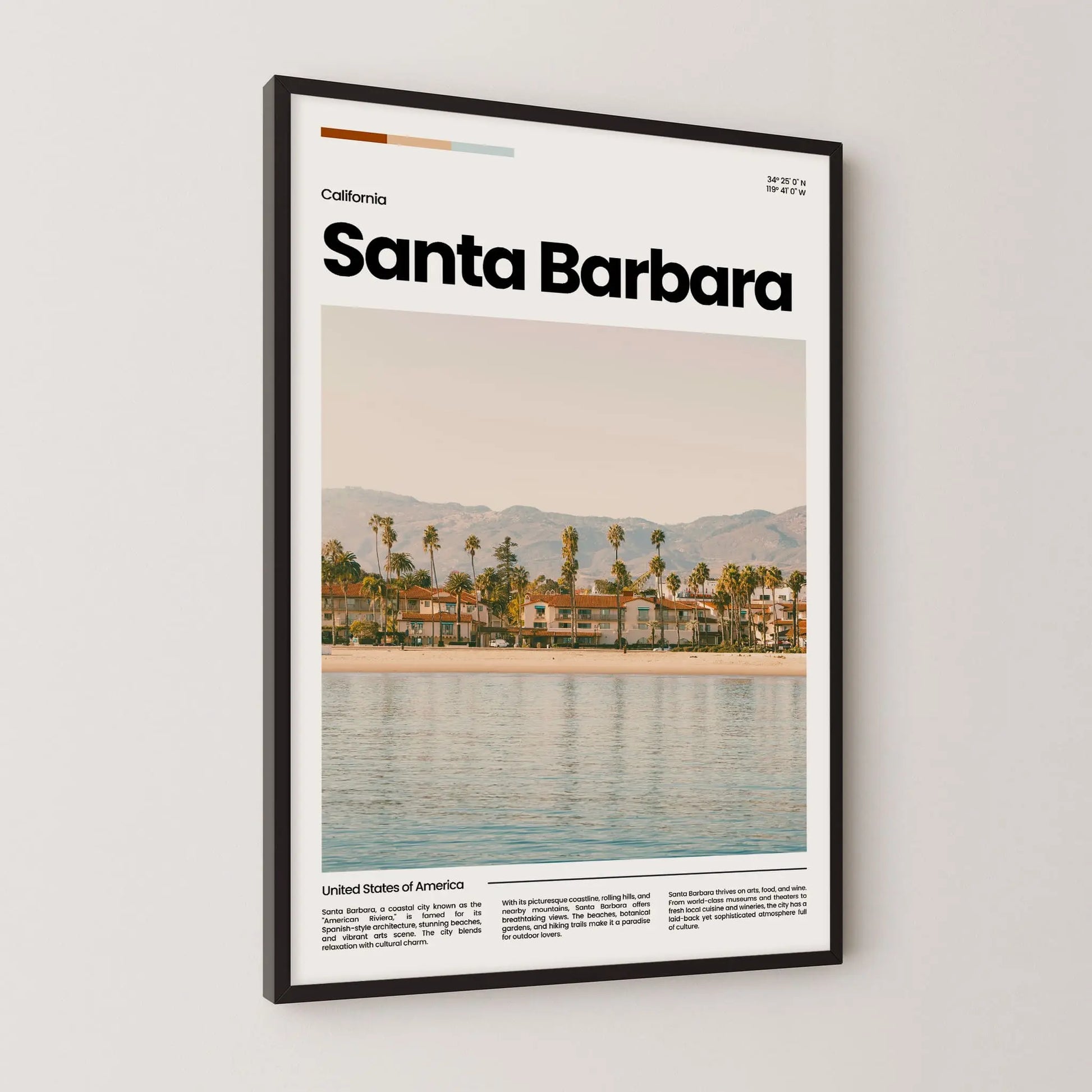 Santa Barbara Poster – Vintage Wall Art Print