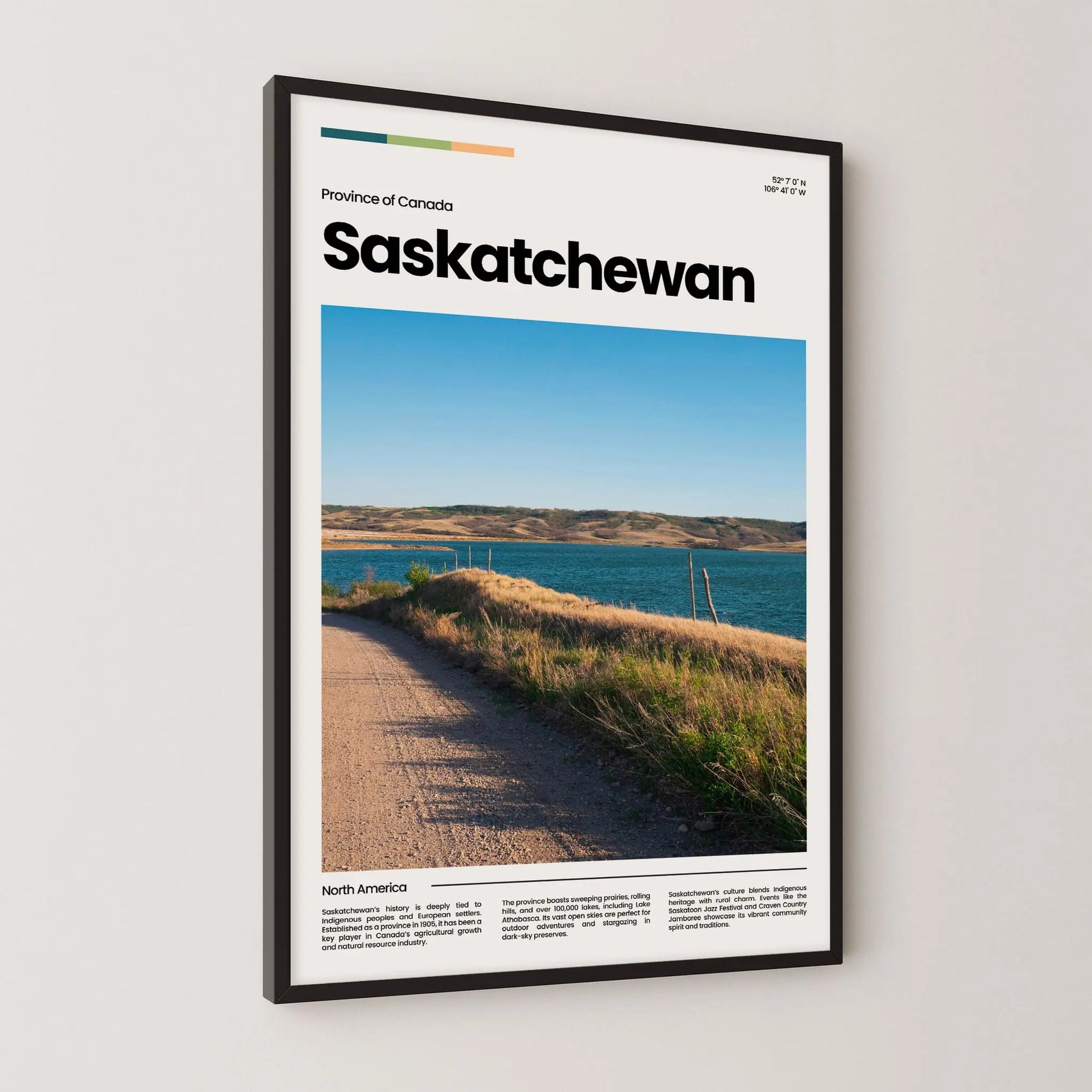 Saskatchewan Poster – Vintage Wall Art Print