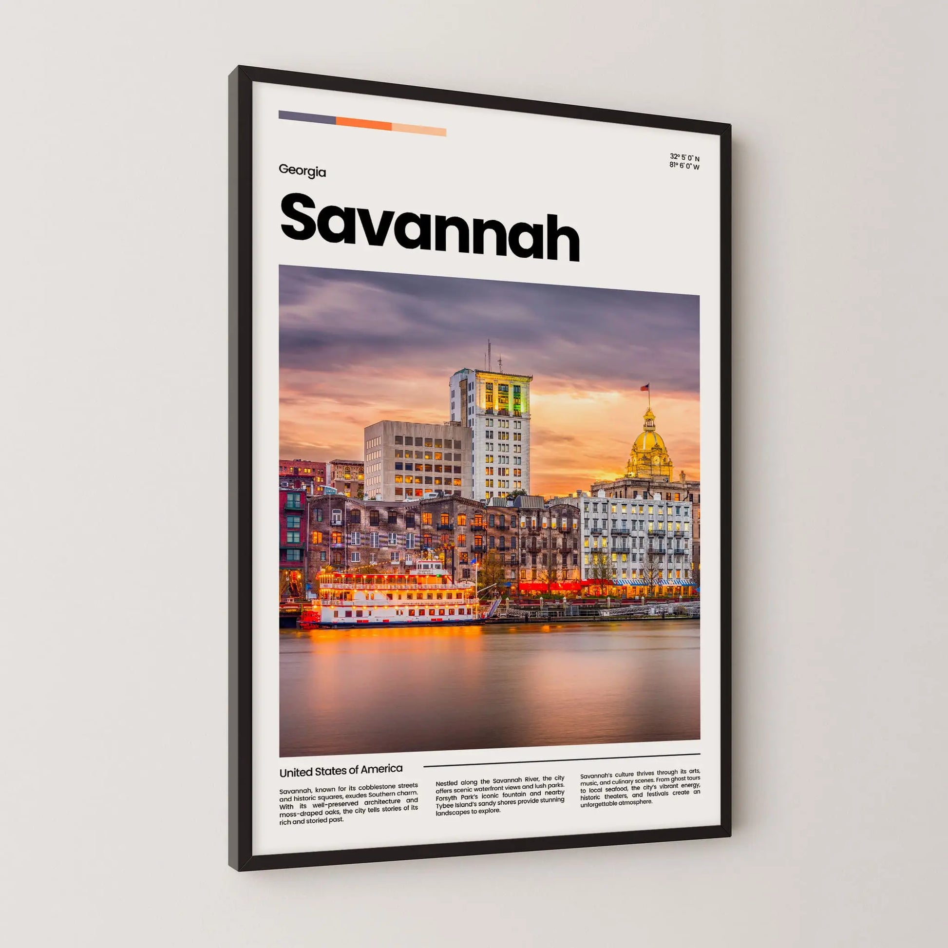 Savannah Poster – Vintage Wall Art Print