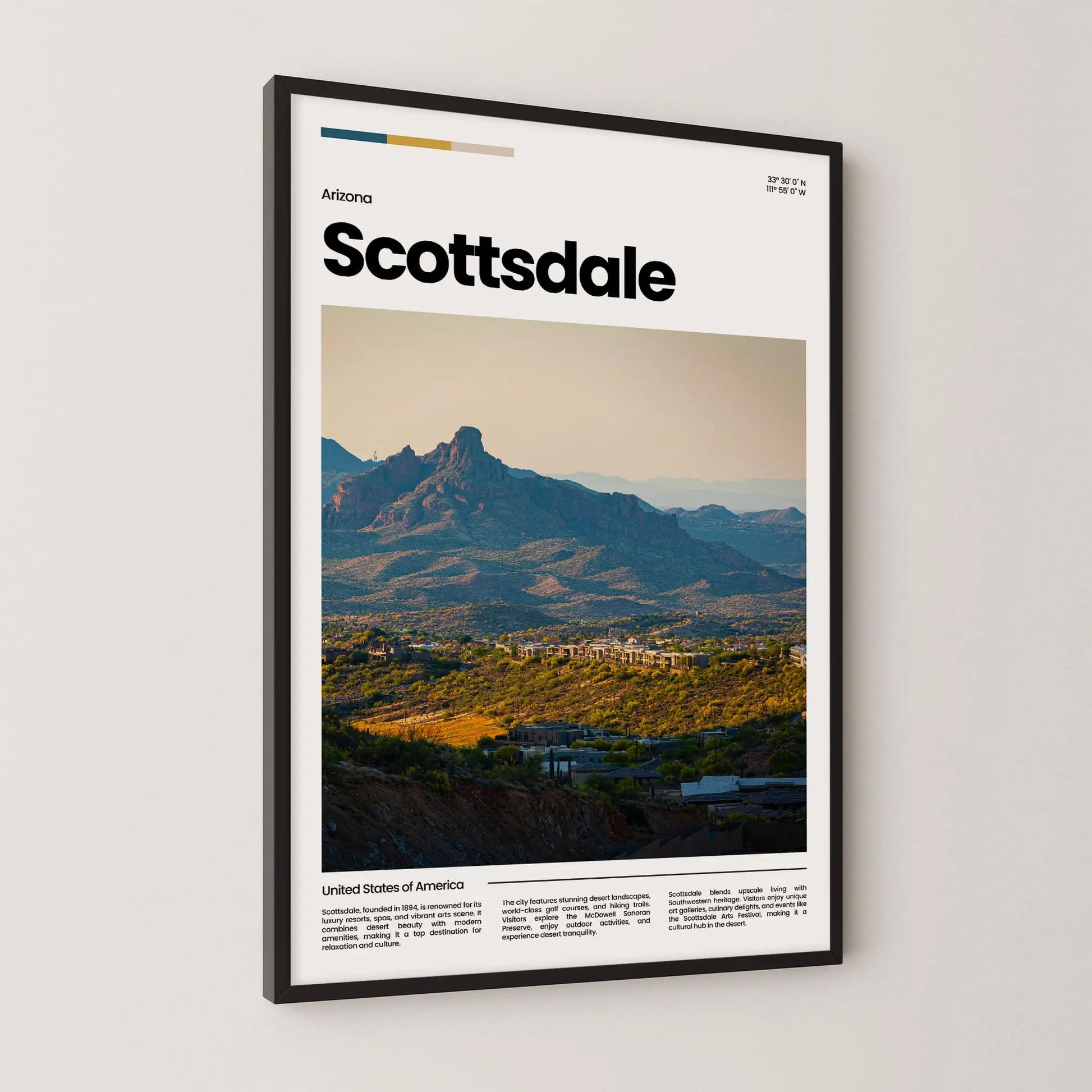 Scottsdale Poster – Vintage Wall Art Print