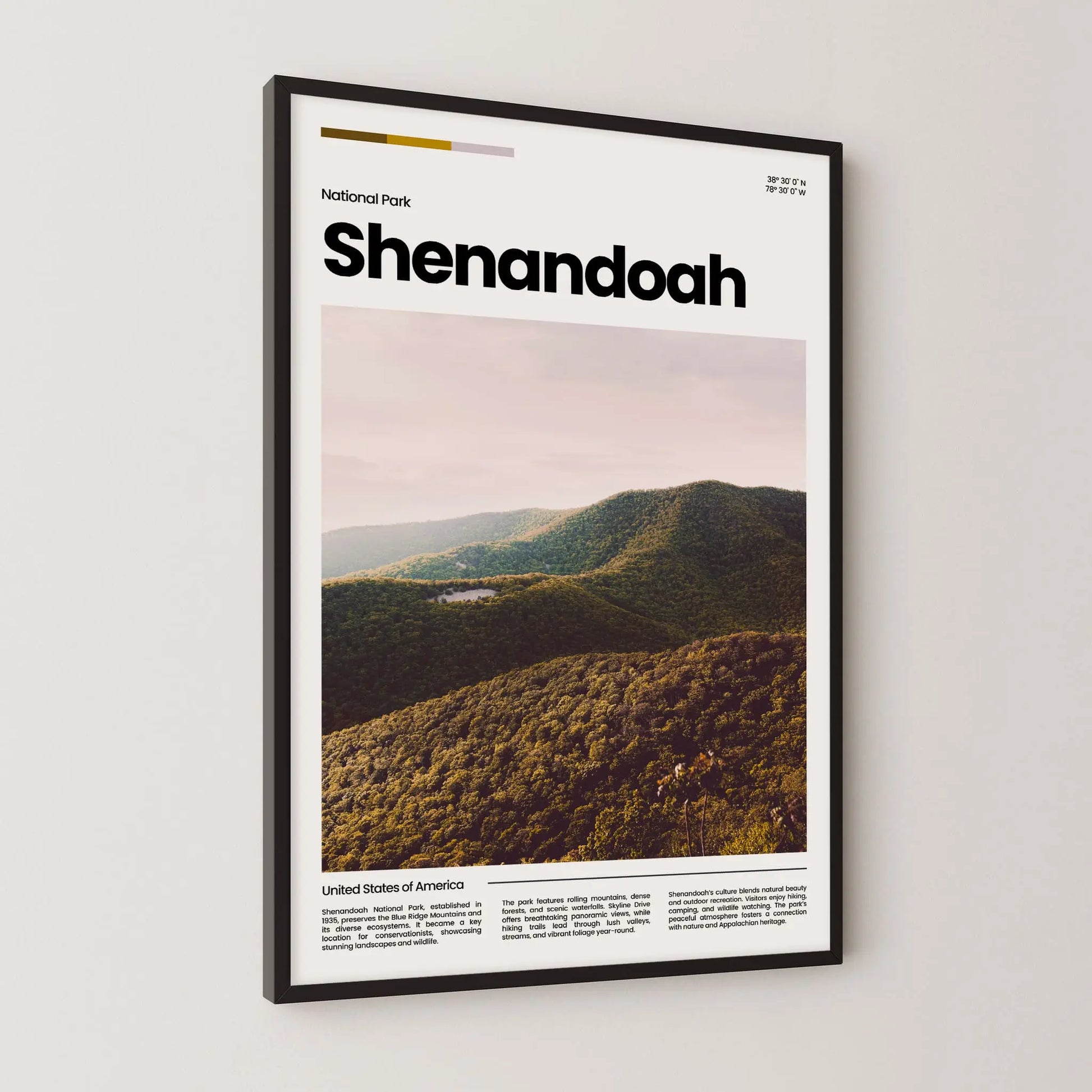 Shenandoah Poster – Vintage Wall Art Print