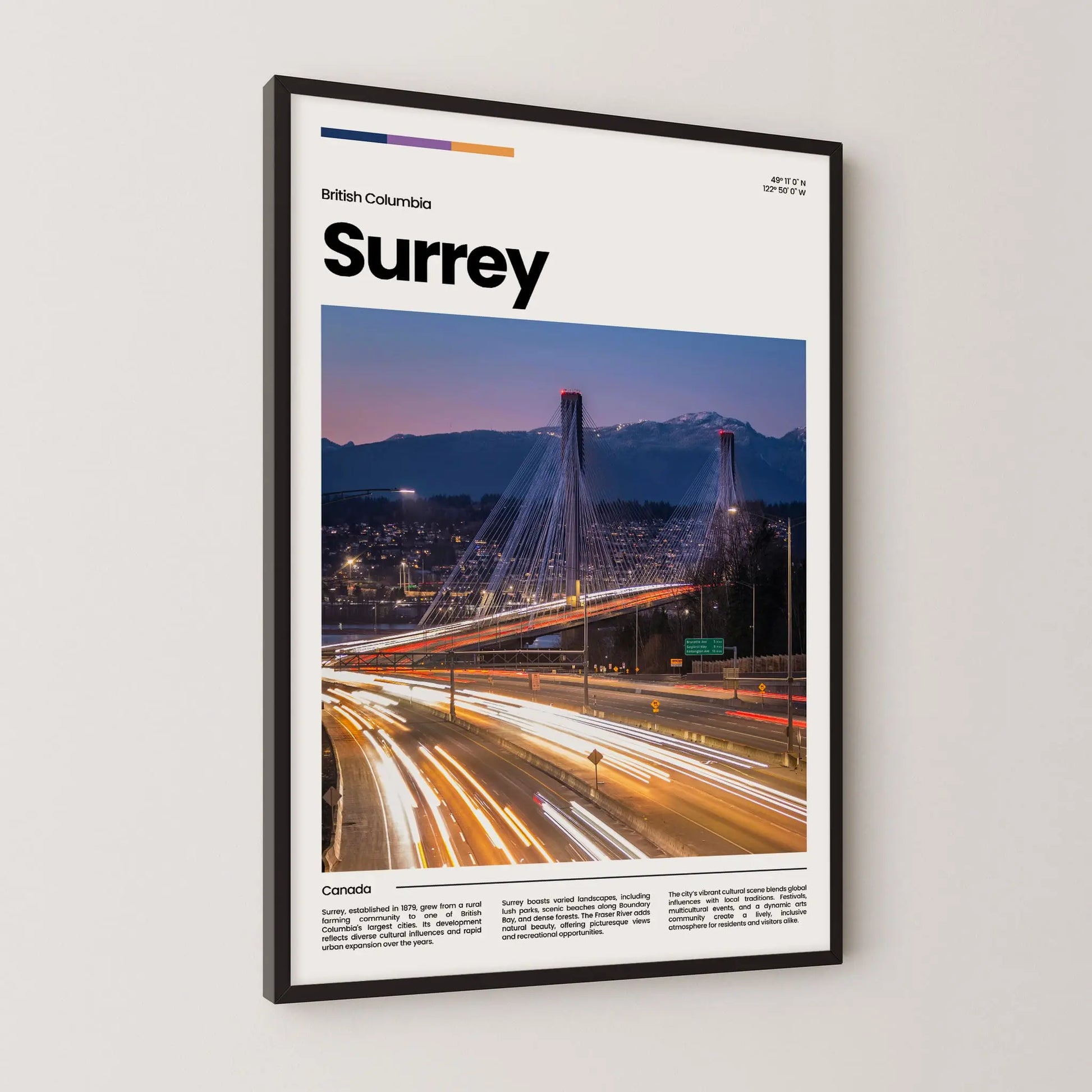 Surrey Poster – Vintage Wall Art Print