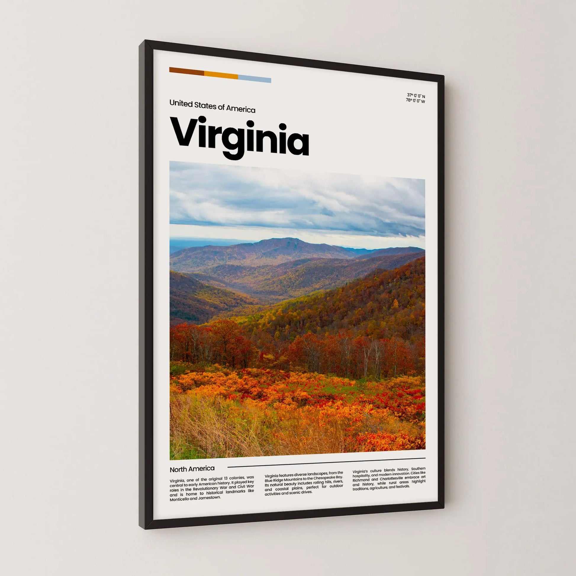 Virginia Poster – Vintage Wall Art Print