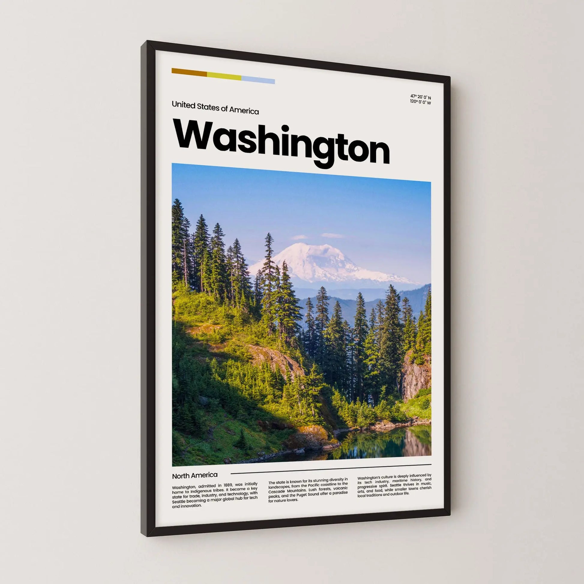 Washingto Poster – Vintage Wall Art Print