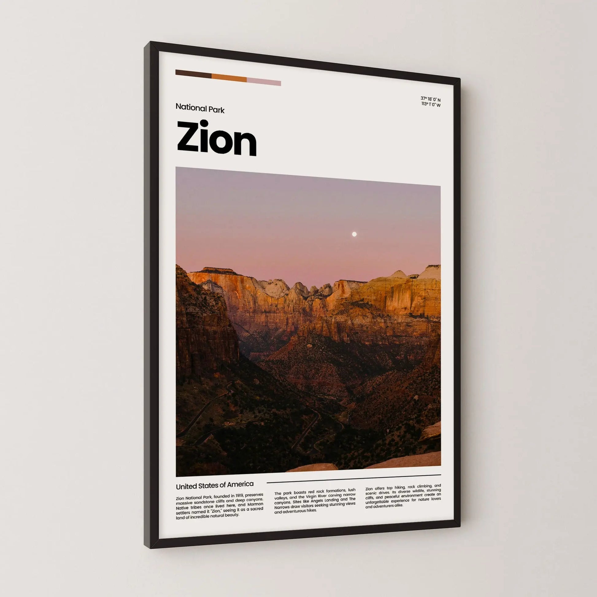 Zion Poster – Vintage Wall Art Print