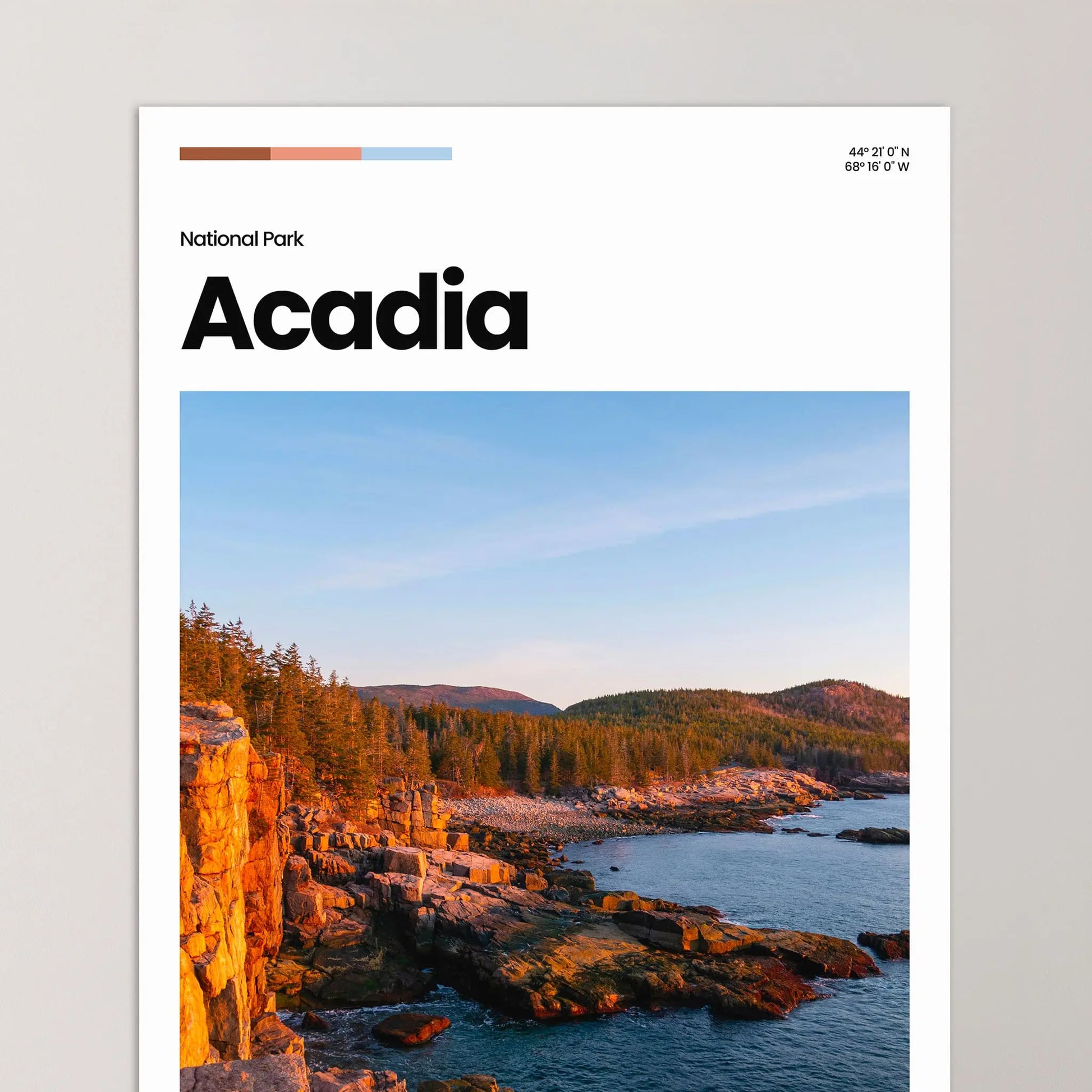 Acadia Poster – Vintage Wall Art Print