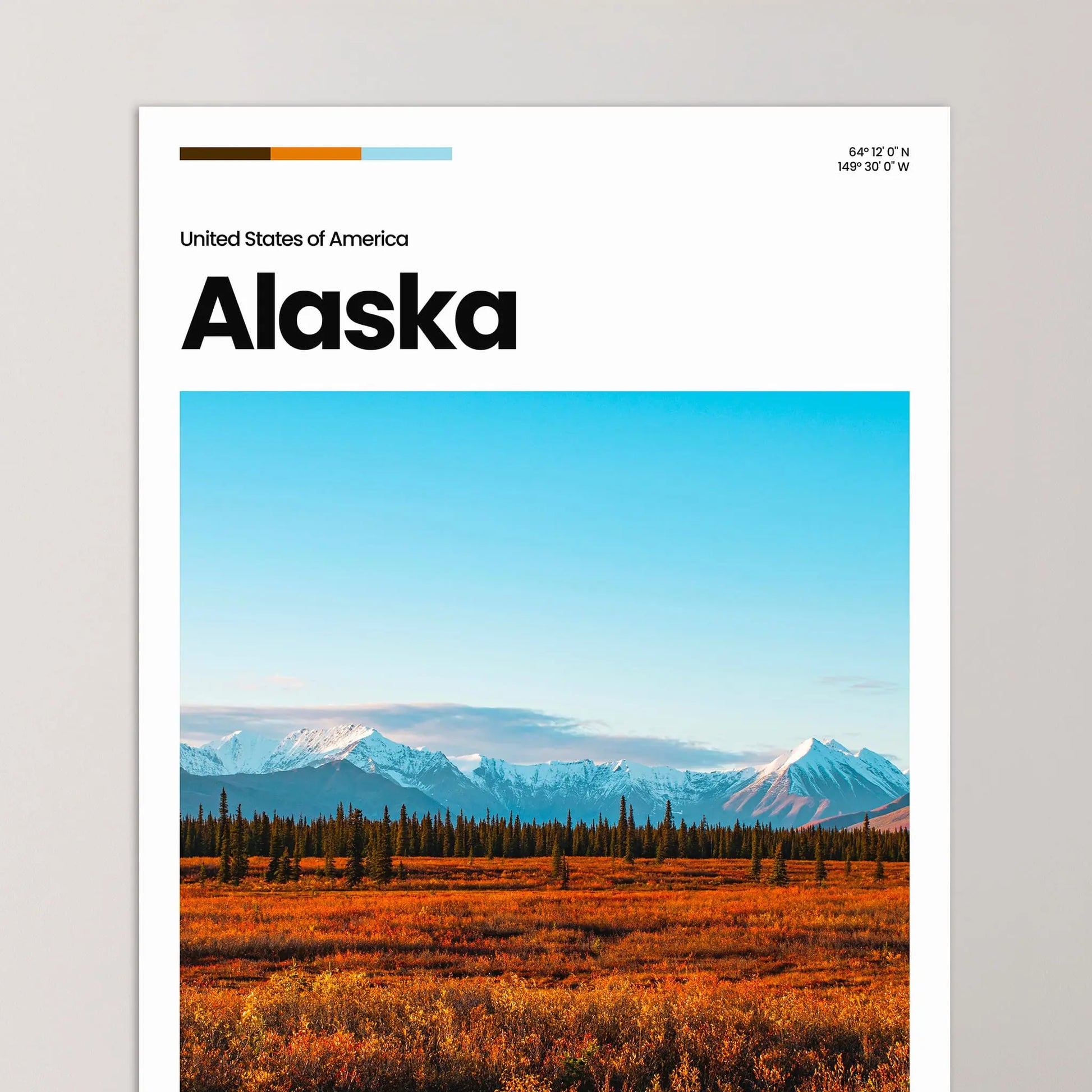 Alaska Poster – Vintage Wall Art Print