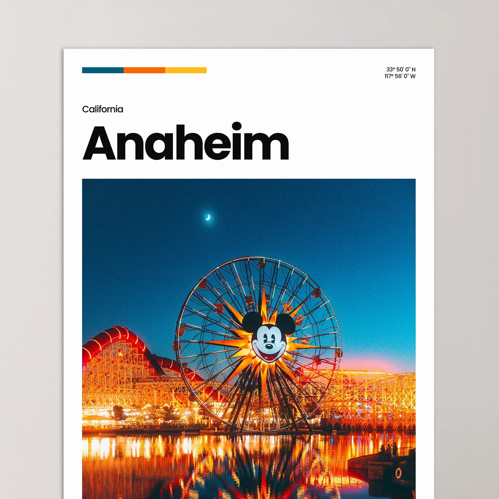 Anaheim Poster – Vintage Wall Art Print