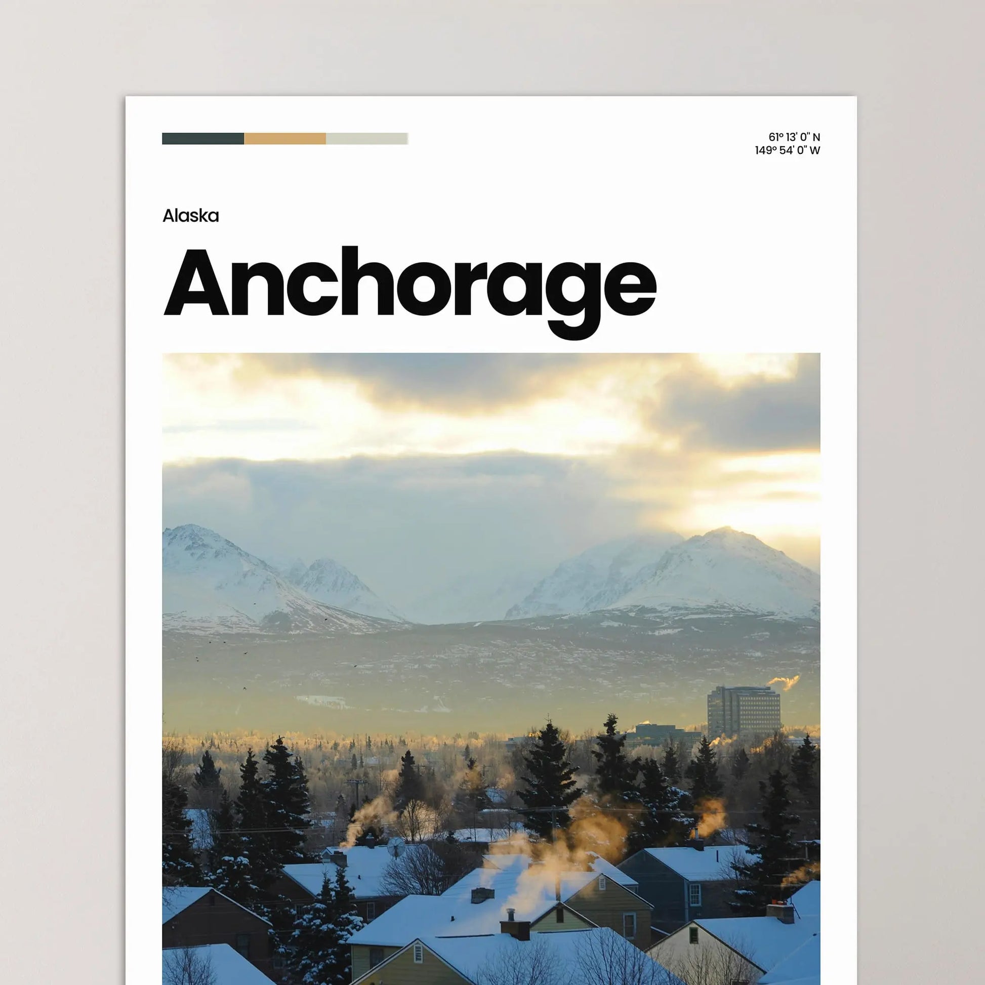 Anchorage Poster – Vintage Wall Art Print