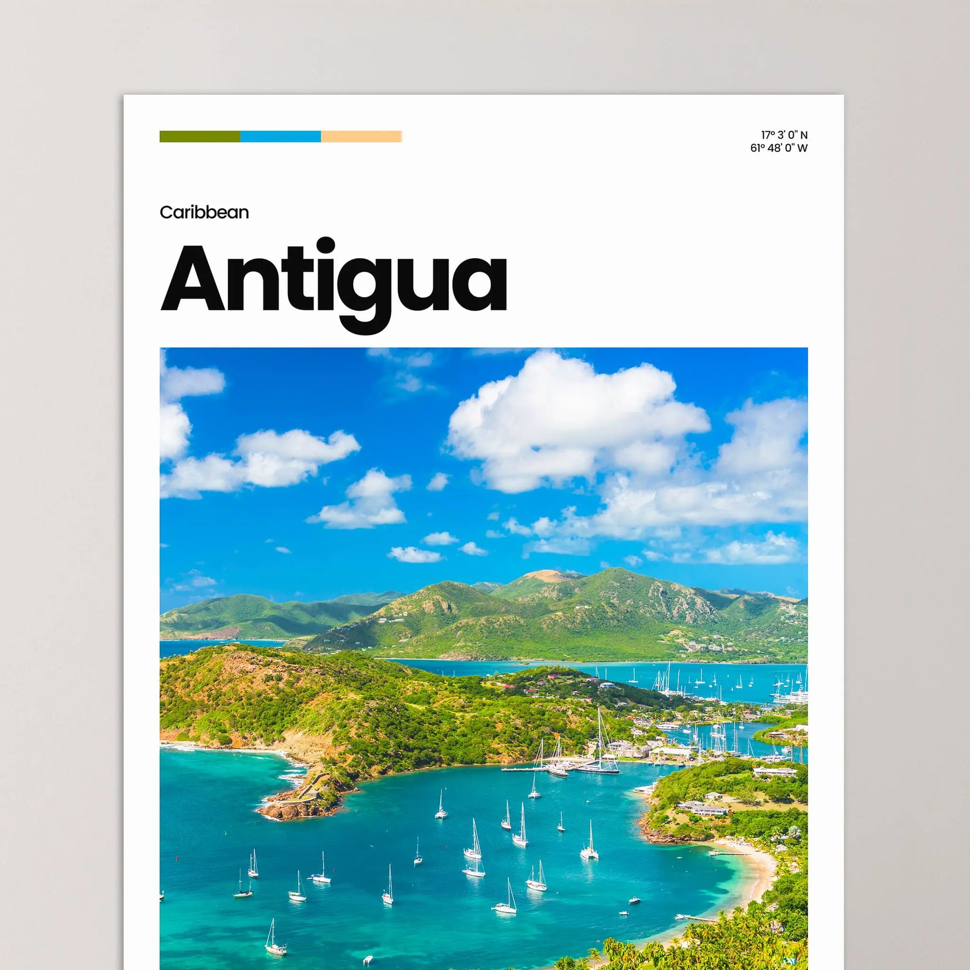 Antigua Poster – Vintage Wall Art Print