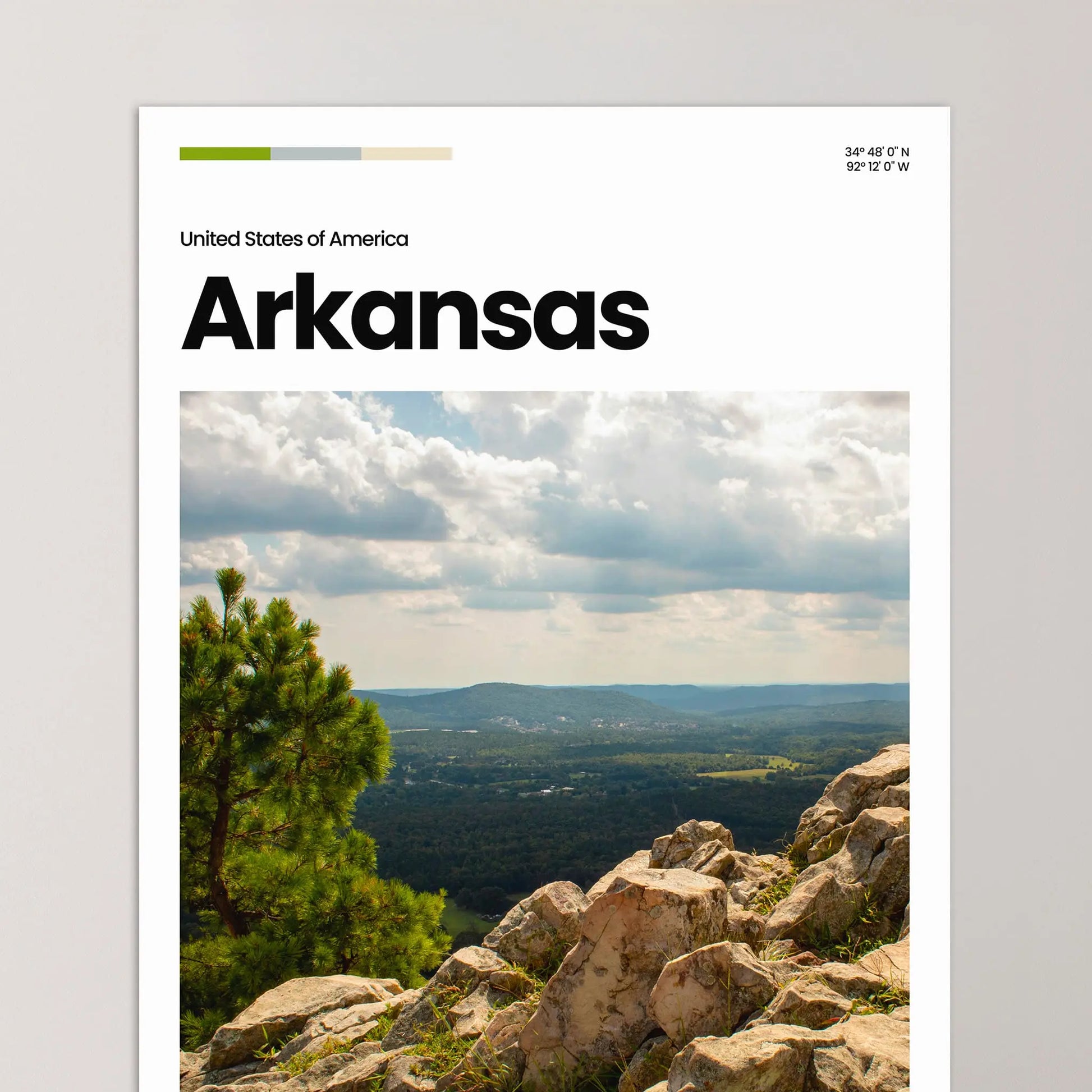 Arkansas Poster – Vintage Wall Art Print