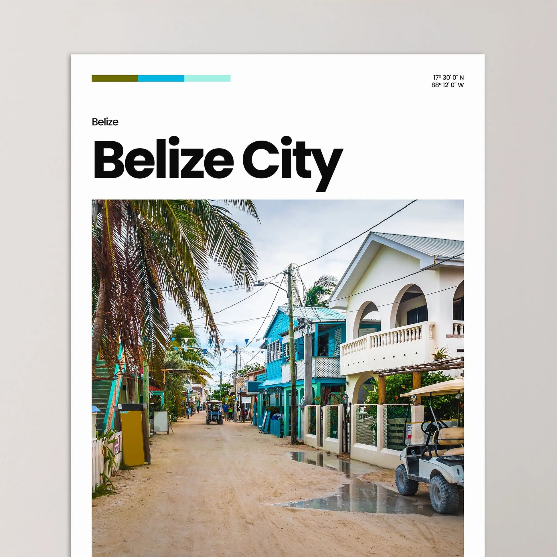 Belize Poster – Vintage Wall Art Print