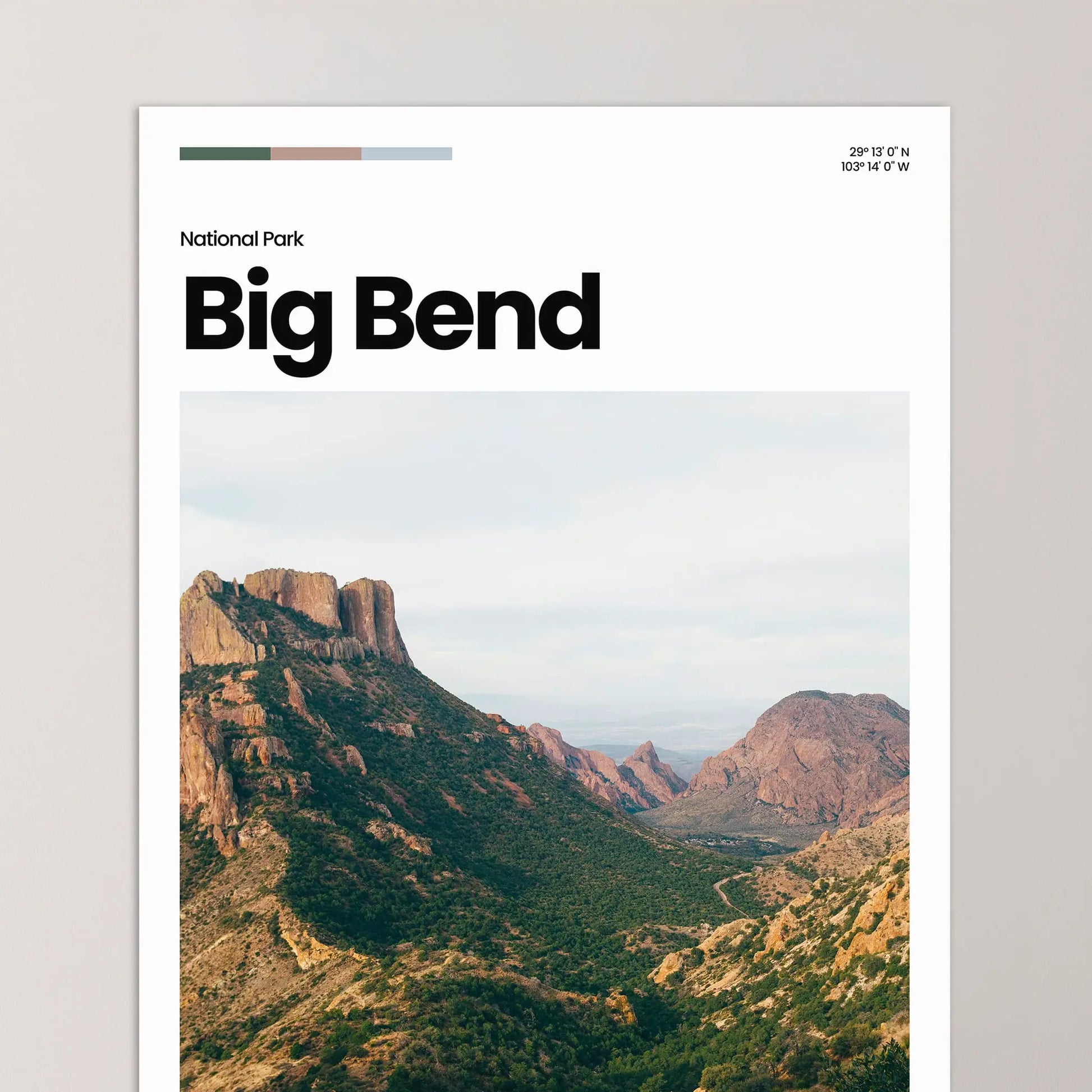 Big Bend Poster – Vintage Wall Art Print