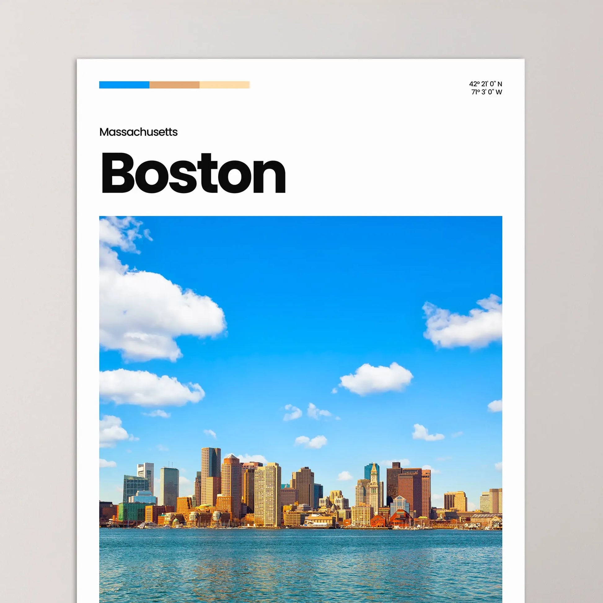 Boston Poster – Vintage Wall Art Print