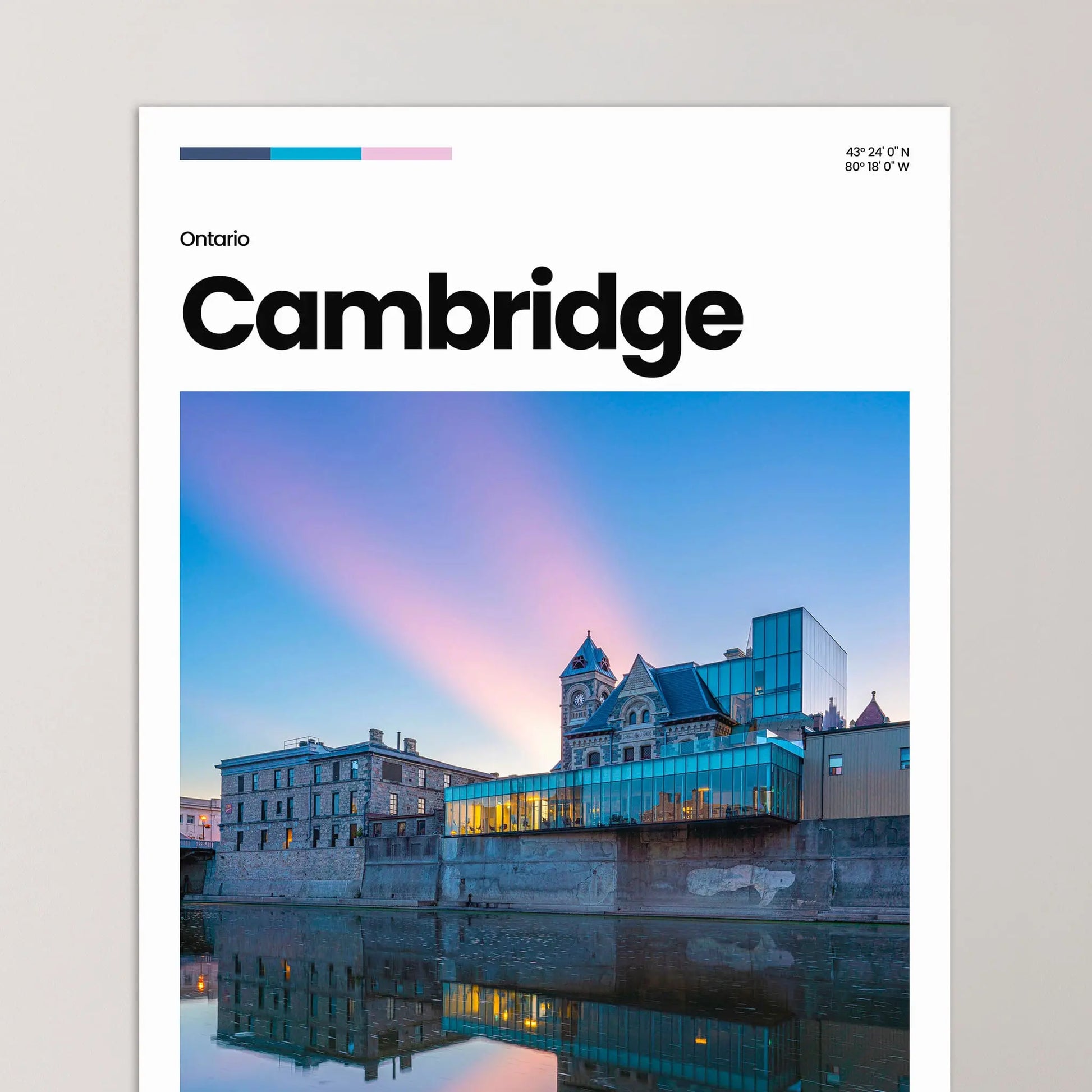 Cambridge Poster – Vintage Wall Art Print