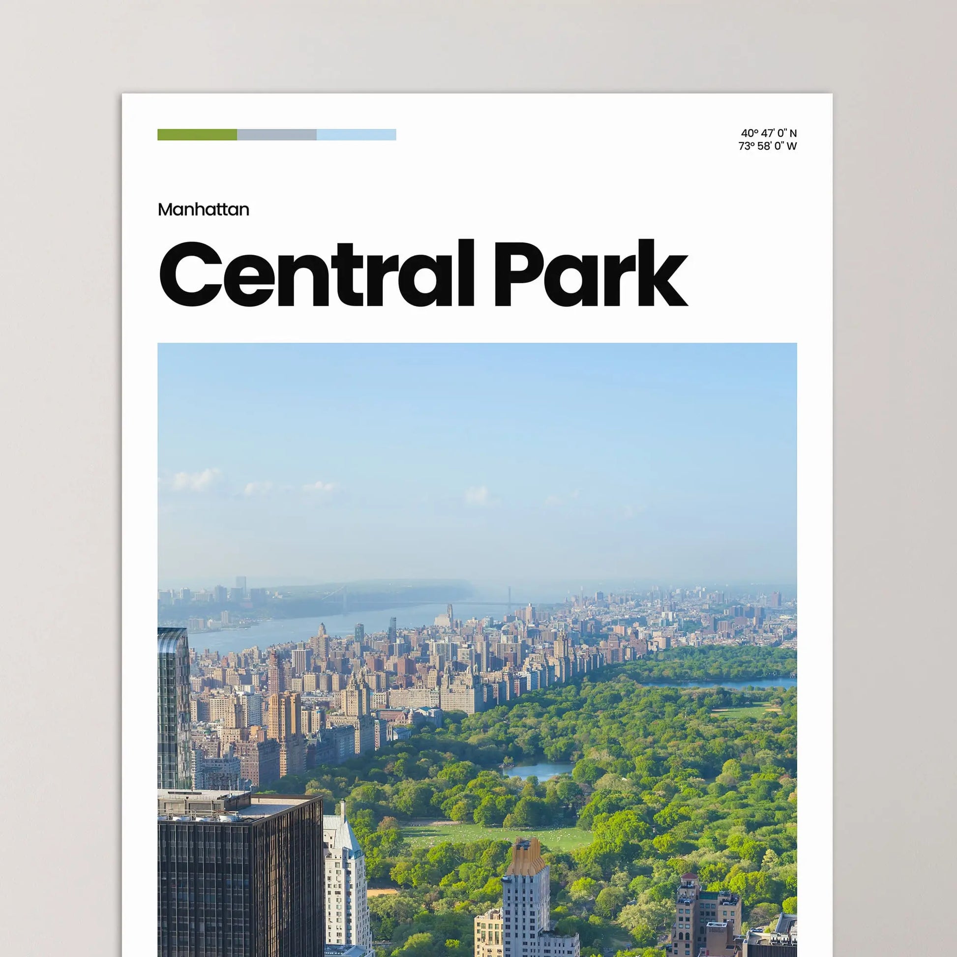 Central Park Poster – Vintage Wall Art Print
