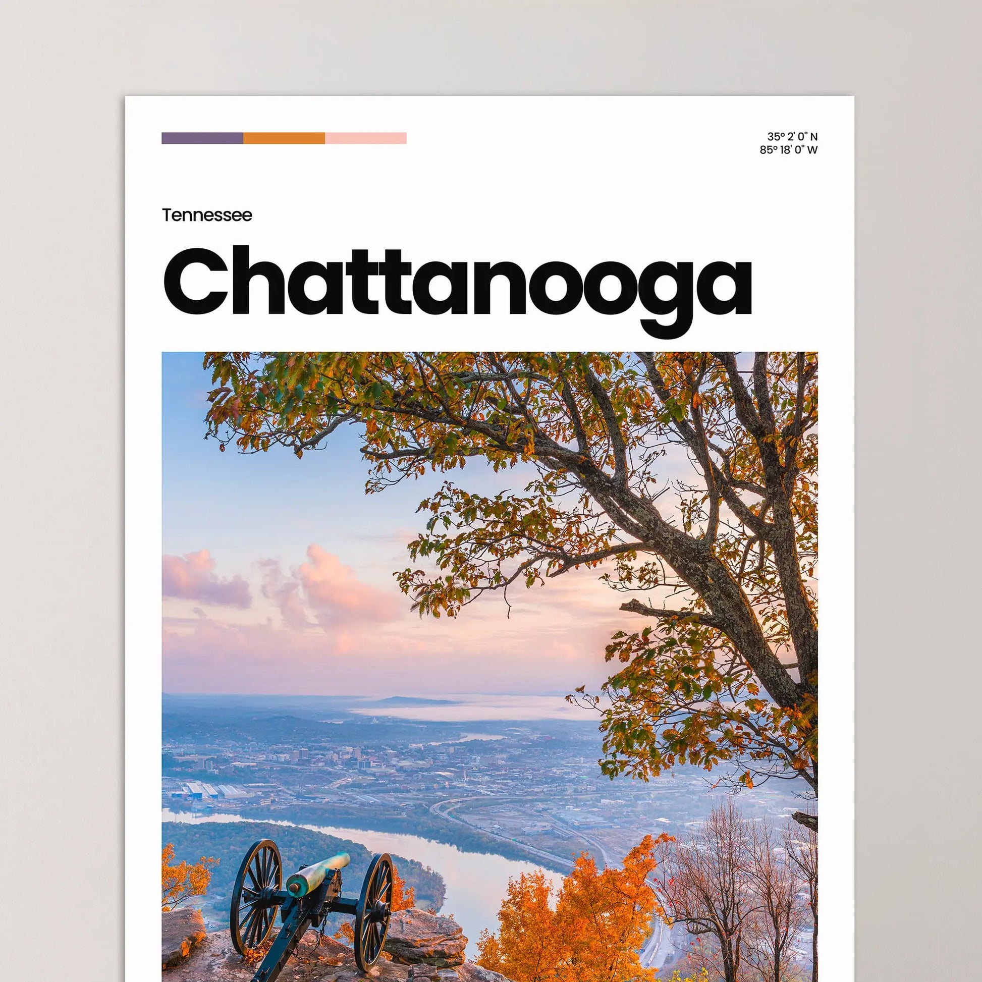 Chattanooga Poster – Vintage Wall Art Print
