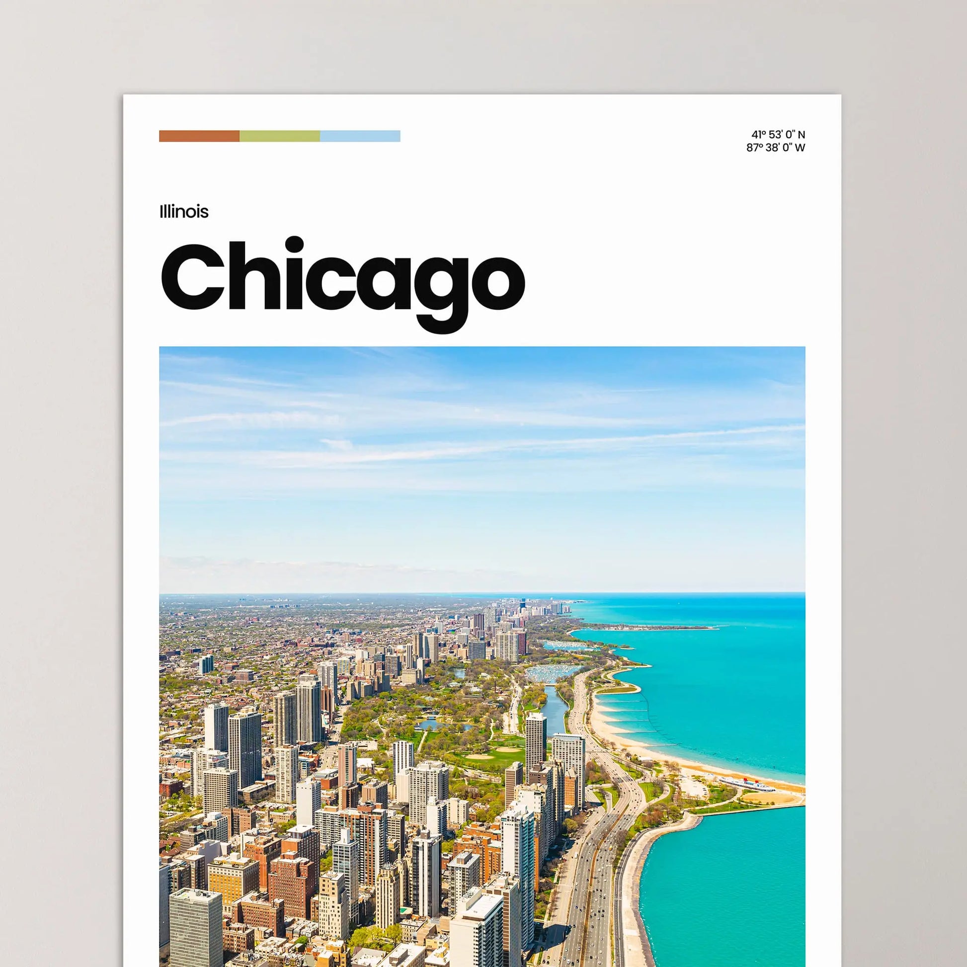 Chicago Poster – Vintage Wall Art Print