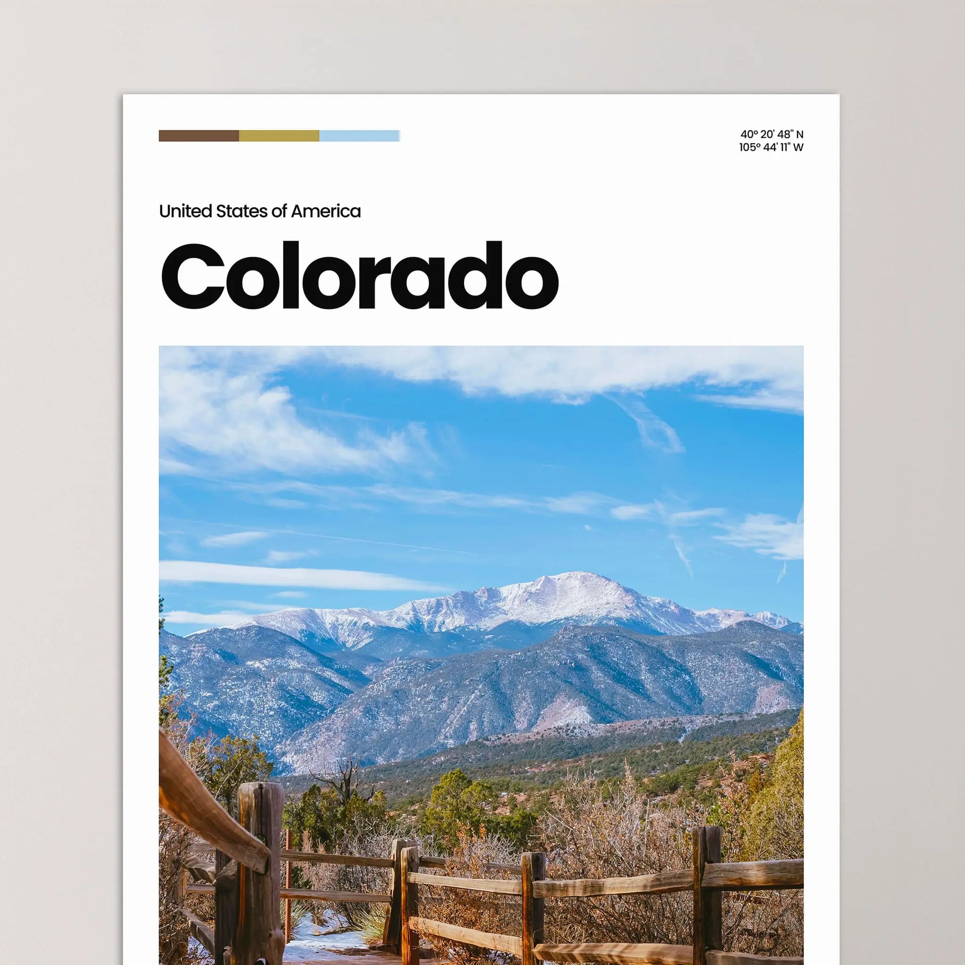 Colorado Poster – Vintage Wall Art Print
