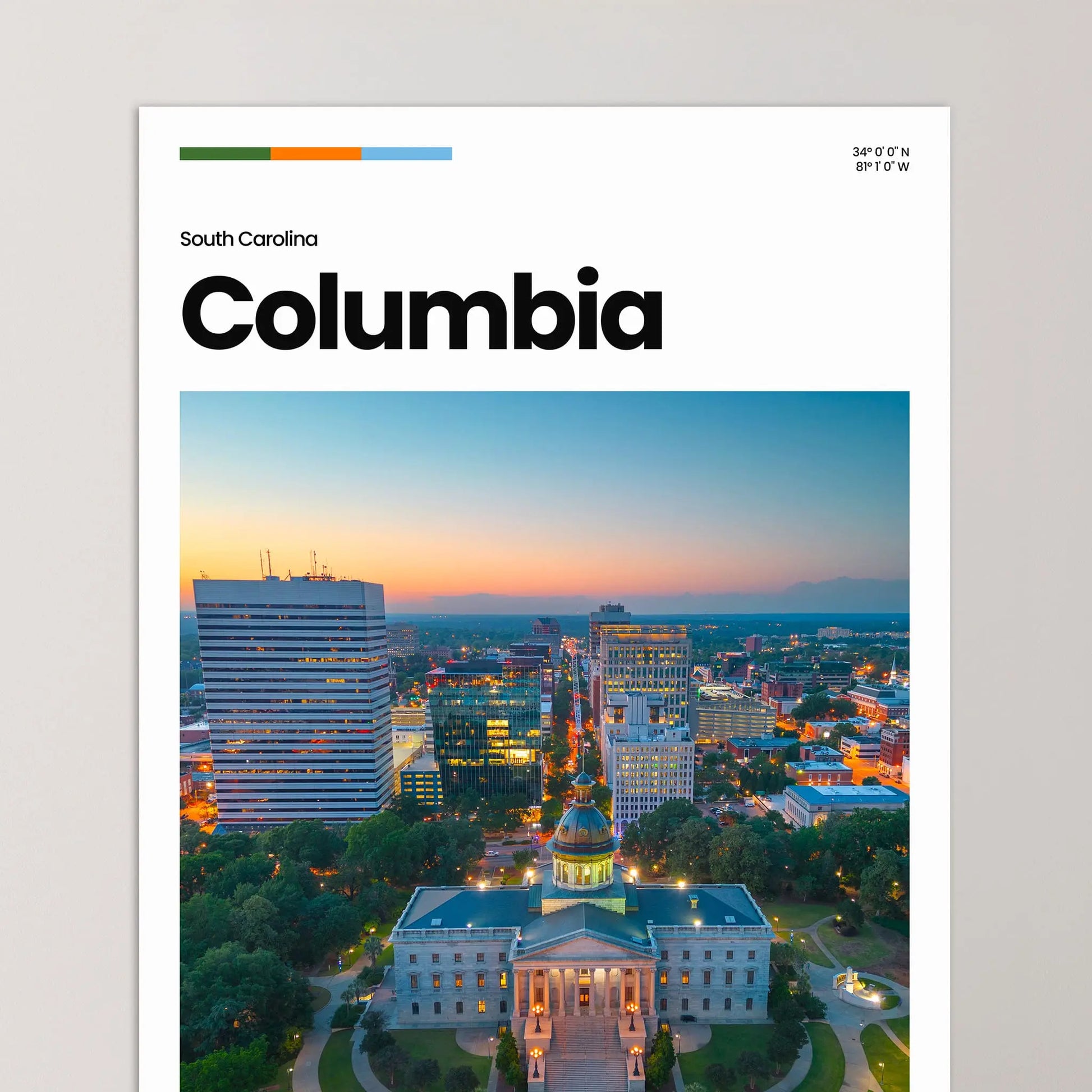 Columbia Poster – Vintage Wall Art Print