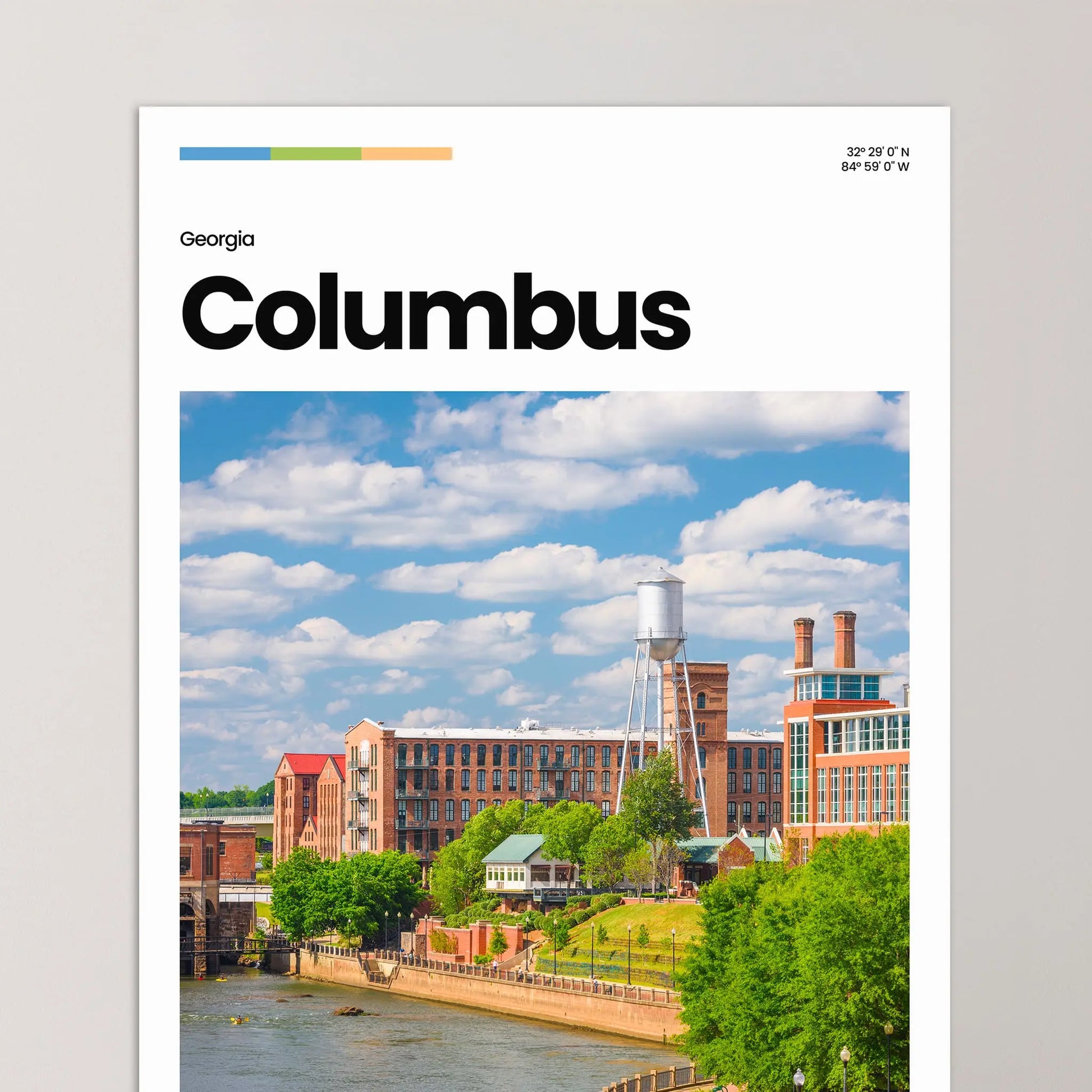 Columbus Poster – Vintage Wall Art Print