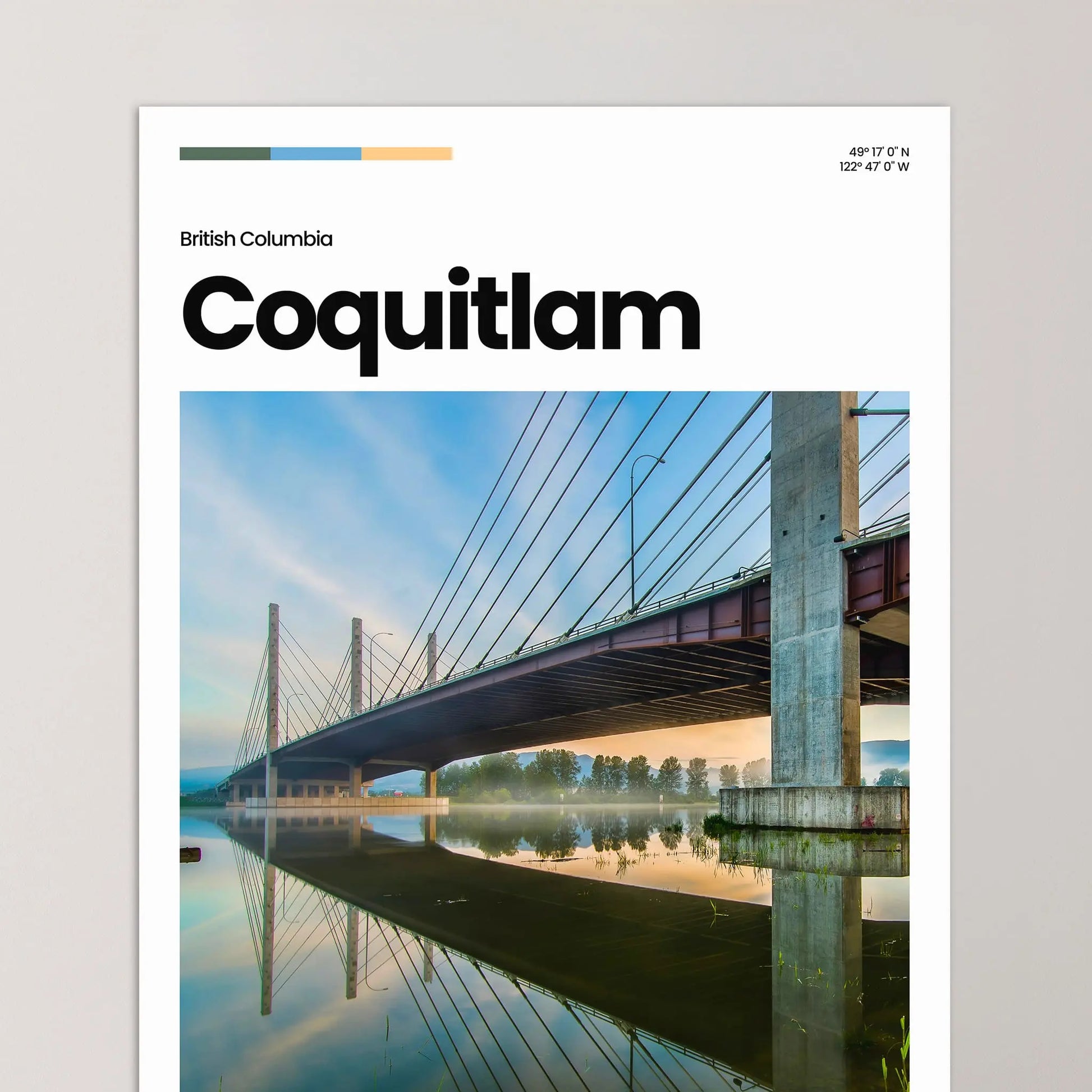 Coquitlam Poster – Vintage Wall Art Print