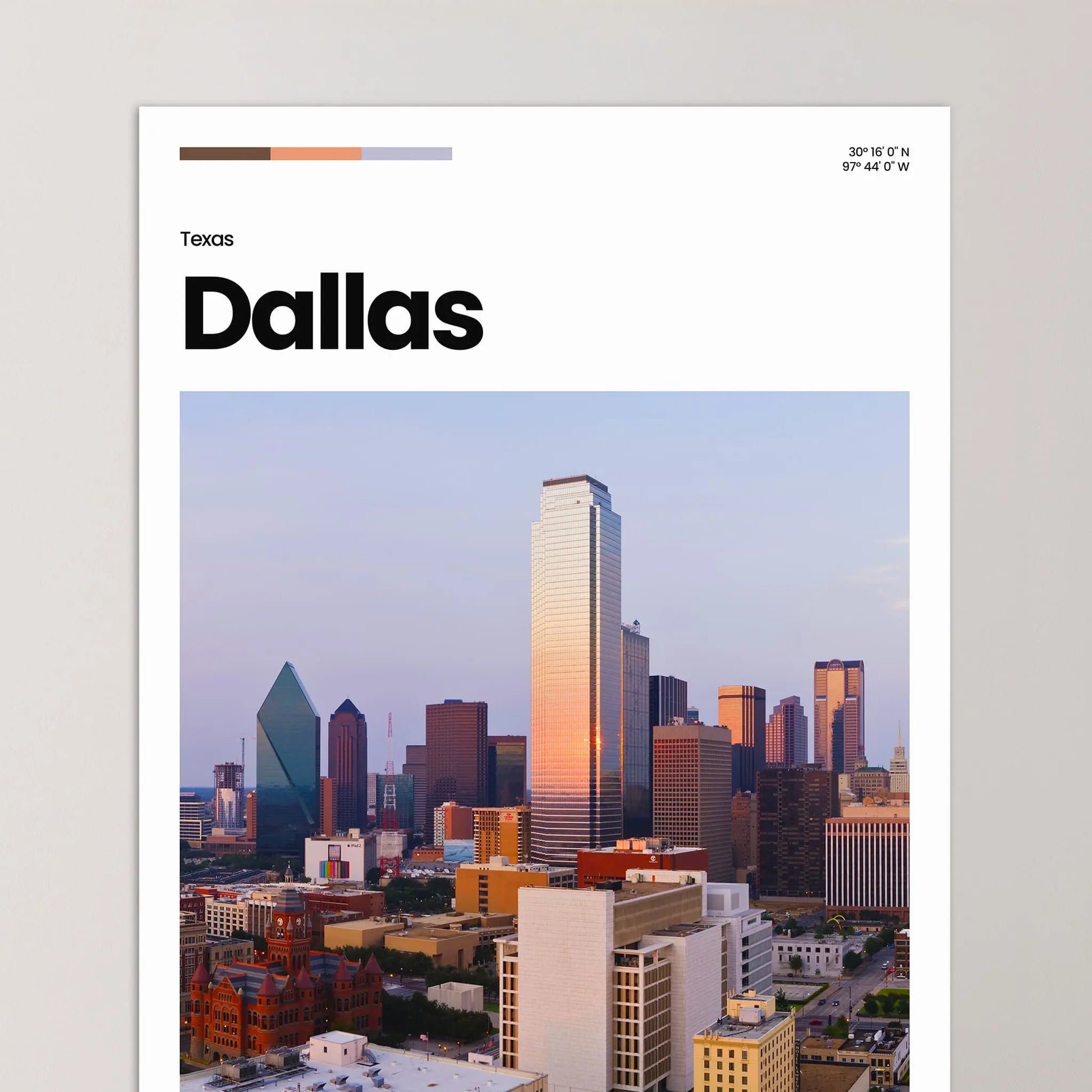 Dallas Poster – Vintage Wall Art Print