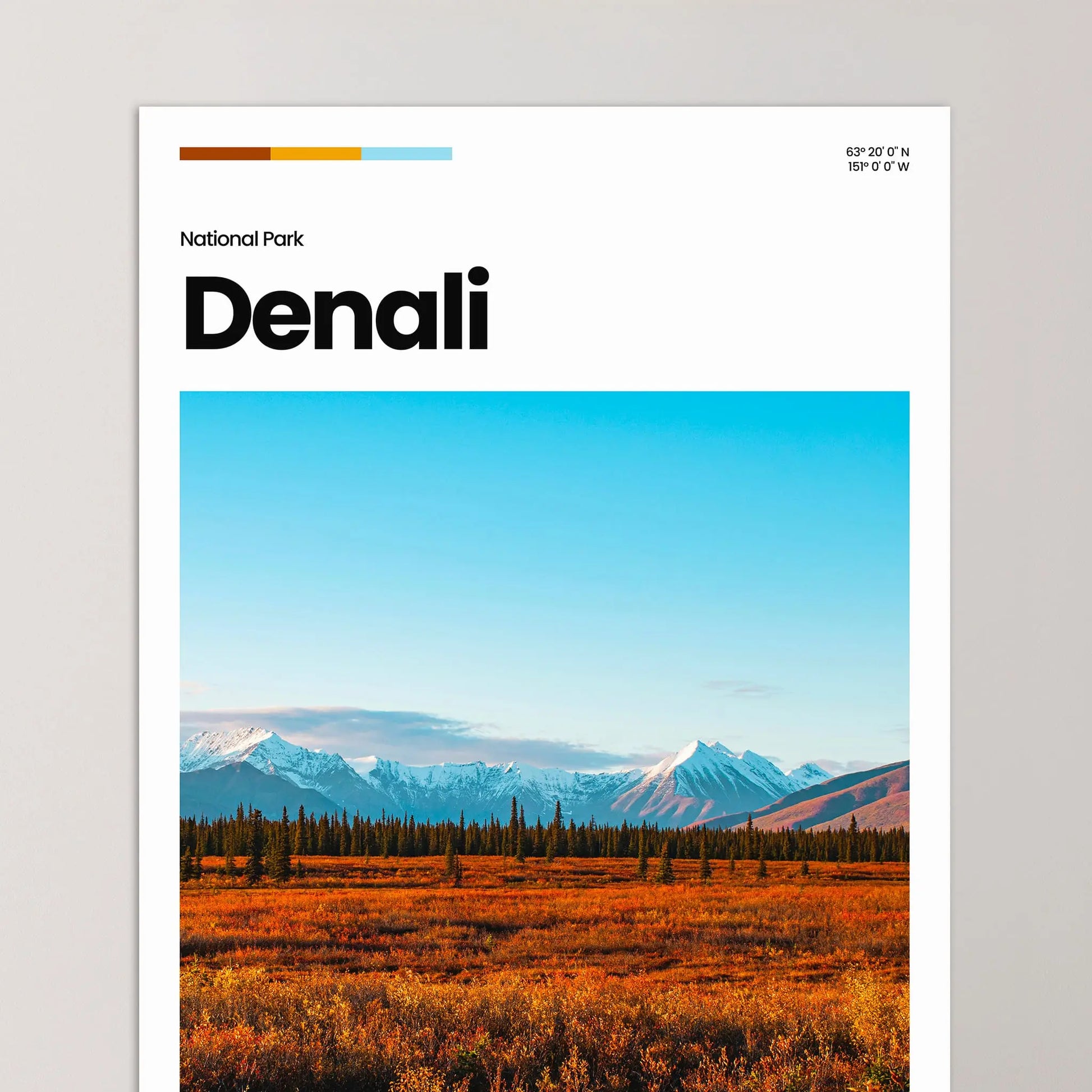 Denali Poster – Vintage Wall Art Print