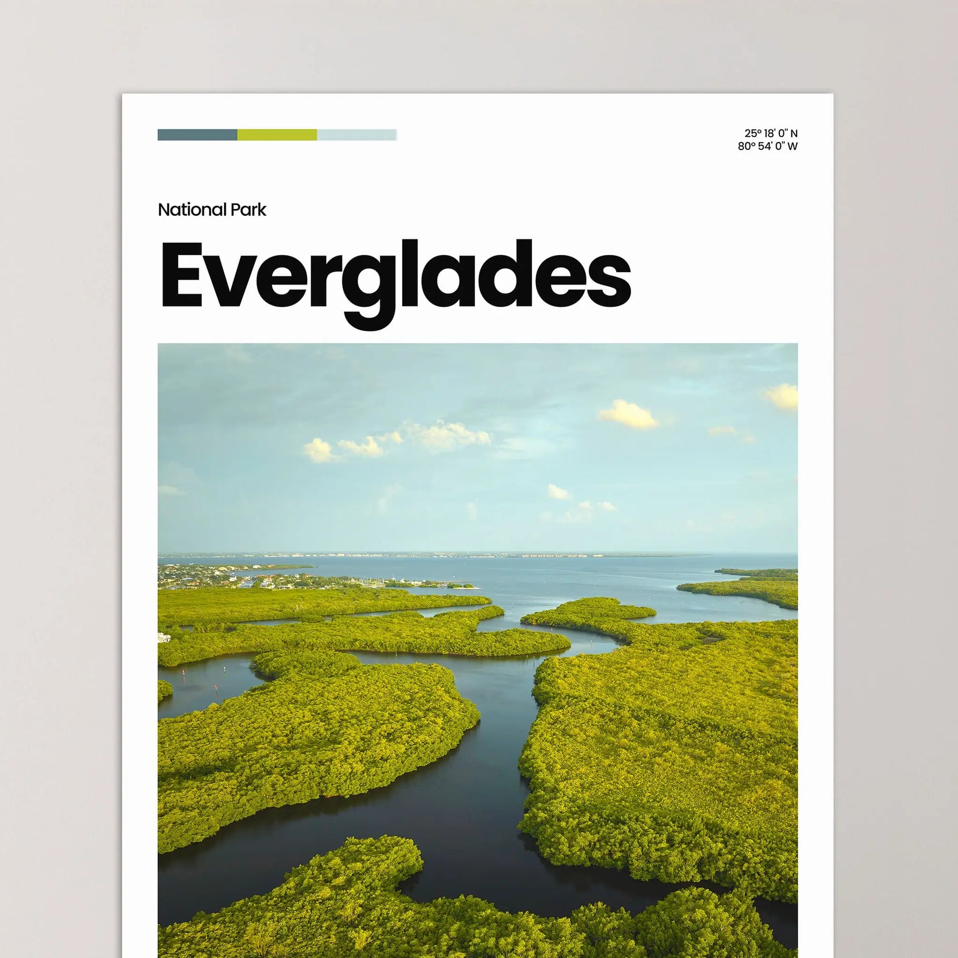 Everglades Poster – Vintage Wall Art Print