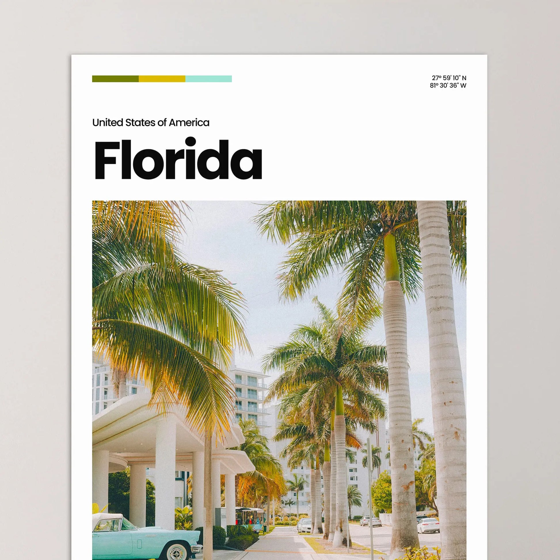 Florida Poster – Vintage Wall Art Print