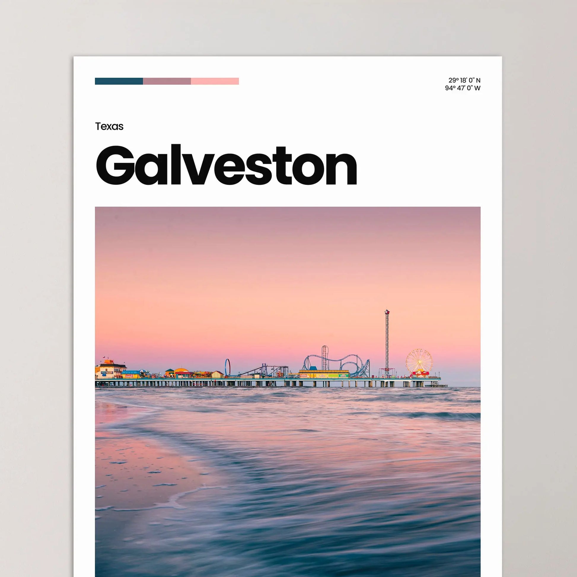 Galveston Poster – Vintage Wall Art Print