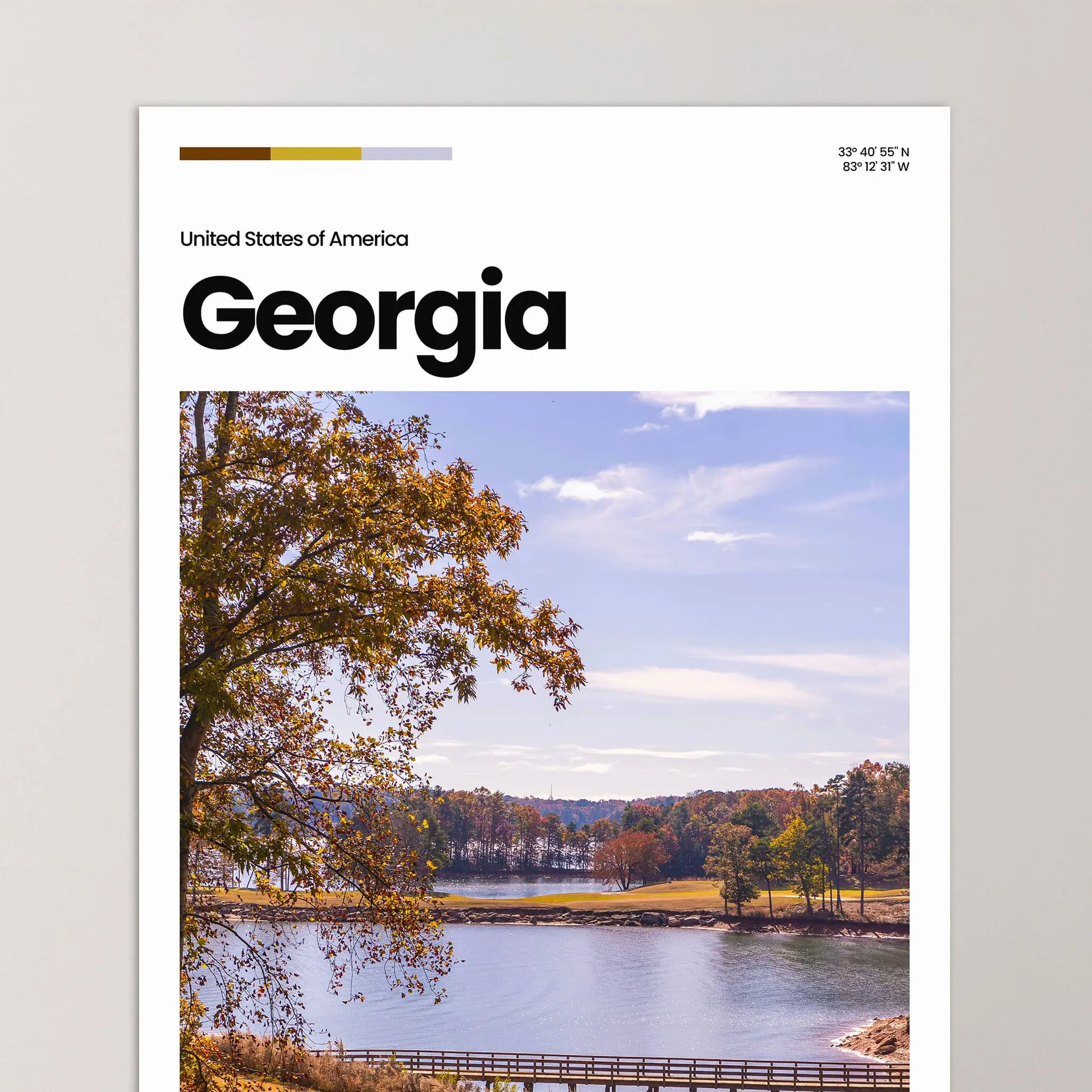 Georgia Poster – Vintage Wall Art Print