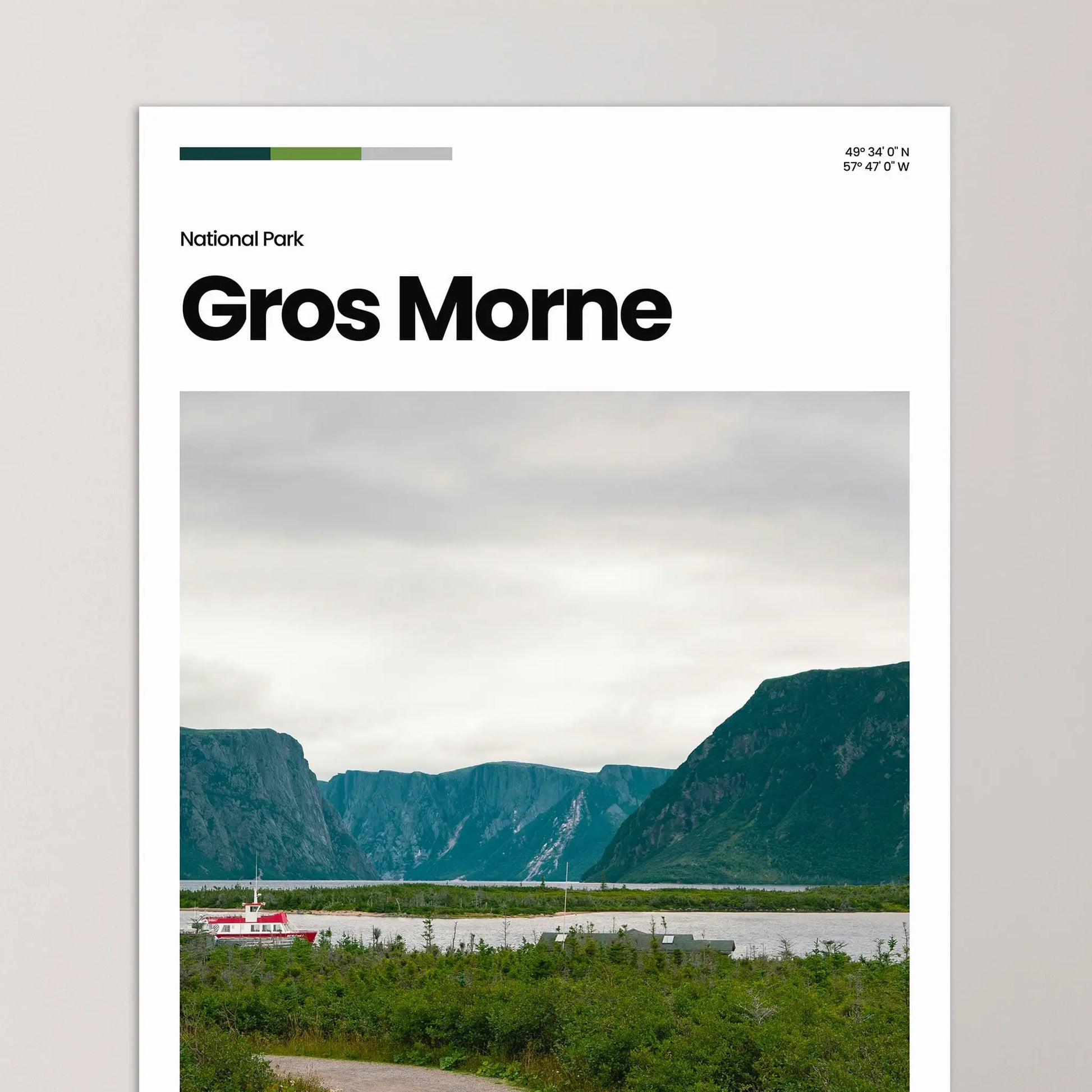 Gros Morne Poster – Vintage Wall Art Print
