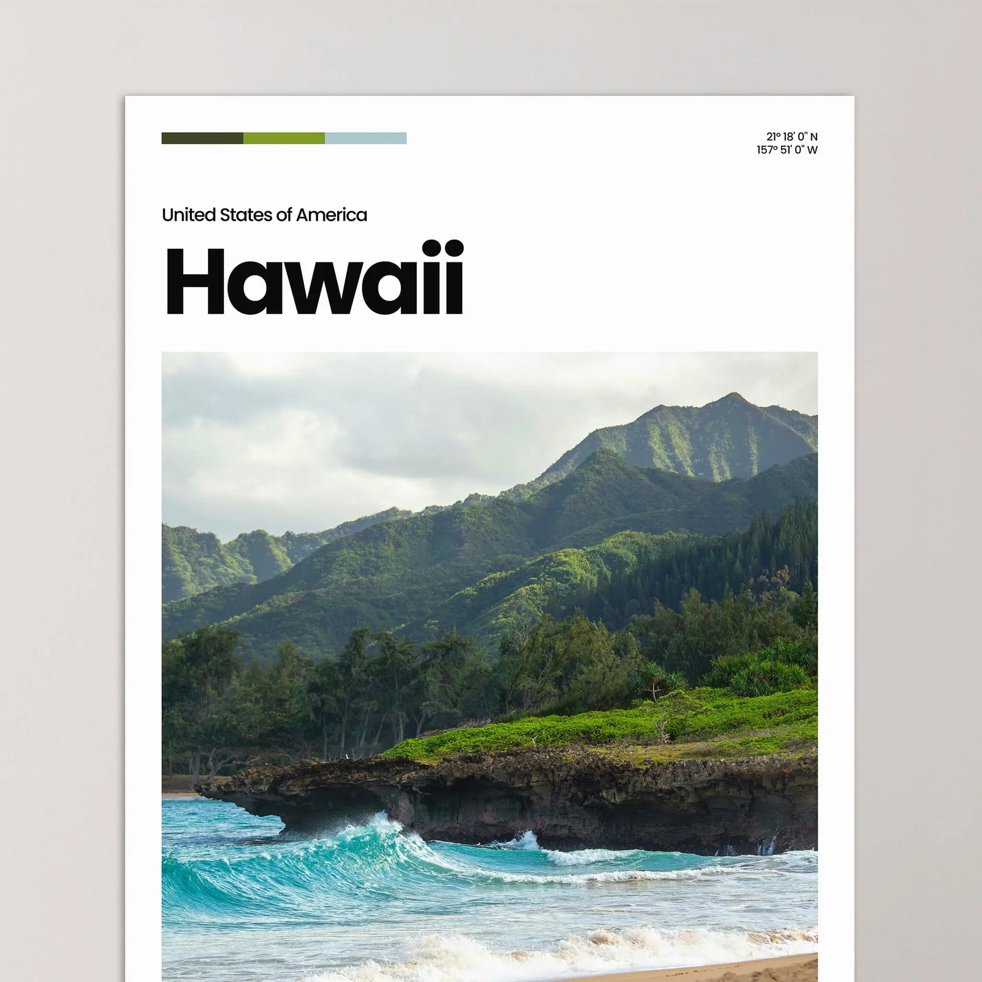 Hawaii Poster – Vintage Wall Art Print