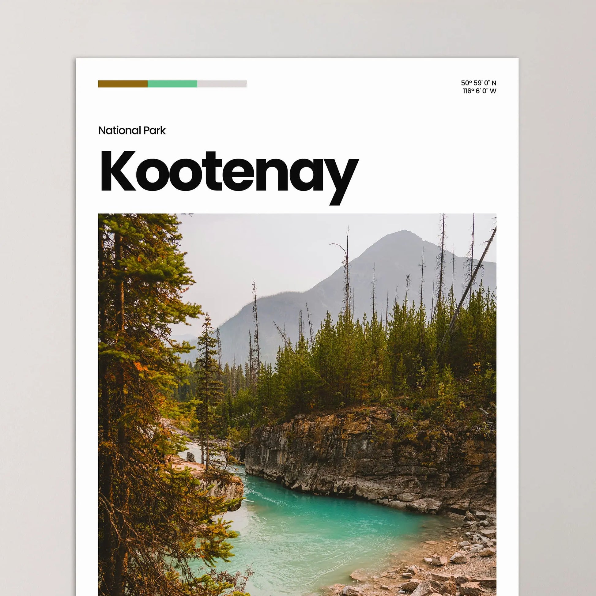 Kootenay Poster – Vintage Wall Art Print