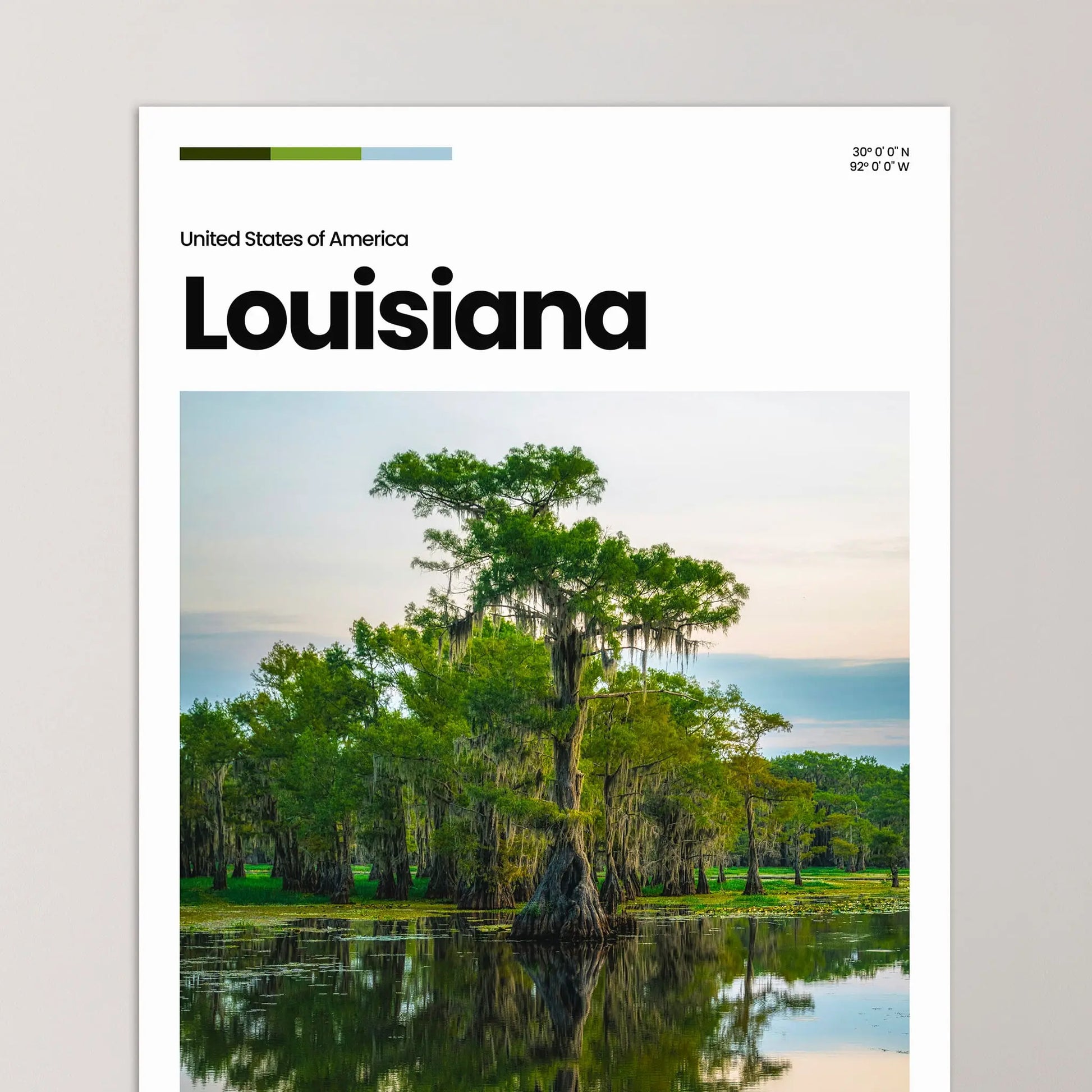 Louisiana Poster – Vintage Wall Art Print