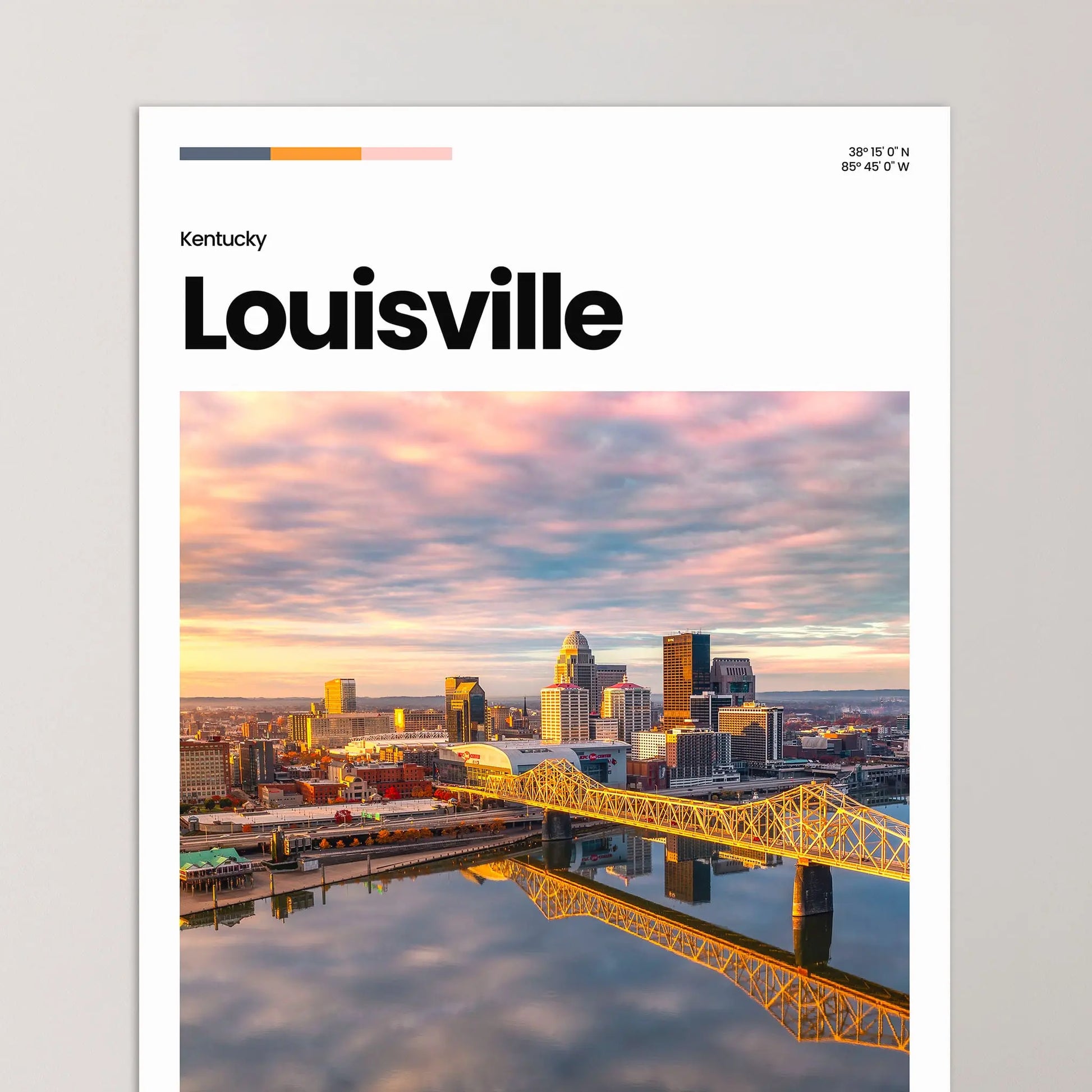 Louisville Poster – Vintage Wall Art Print