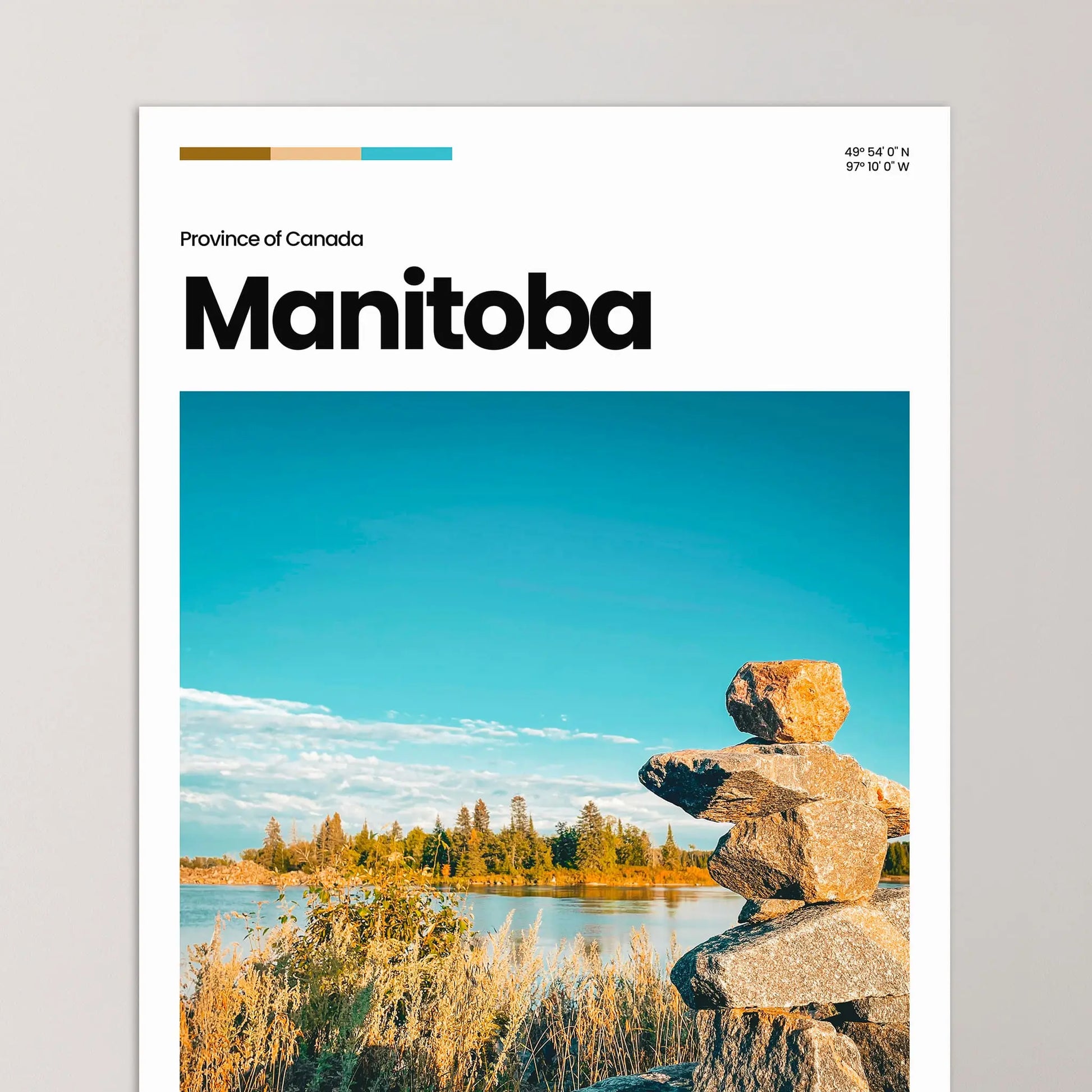 Manitoba Poster – Vintage Wall Art Print