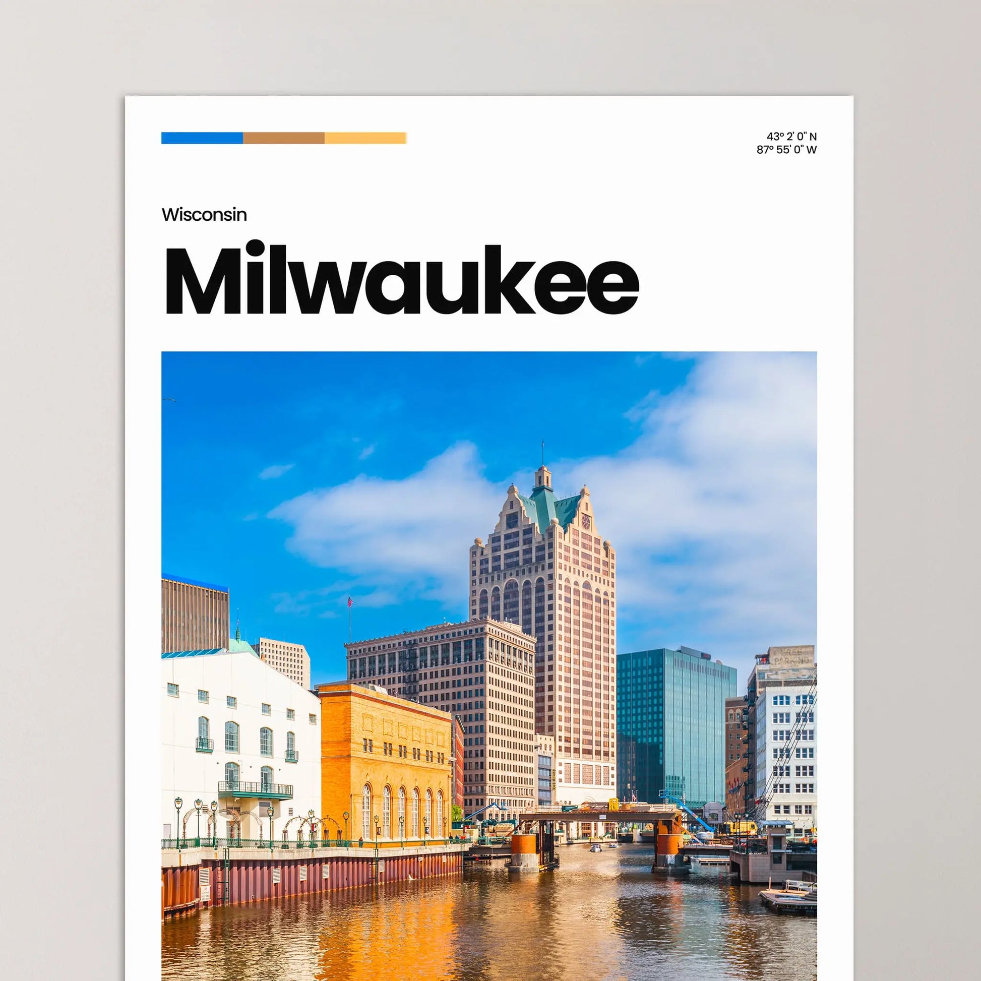 Milwaukee Poster – Vintage Wall Art Print
