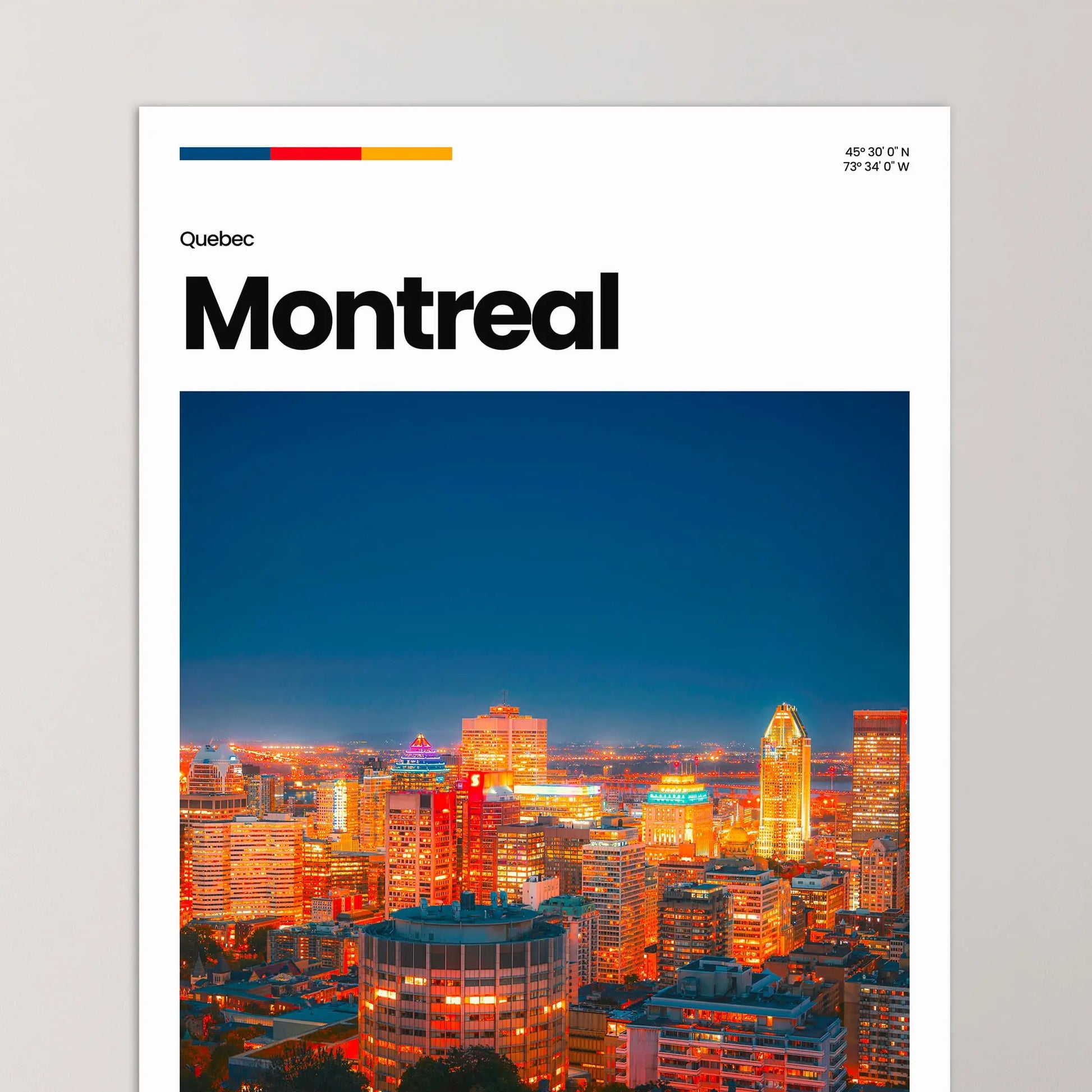 Montreal Poster – Vintage Wall Art Print