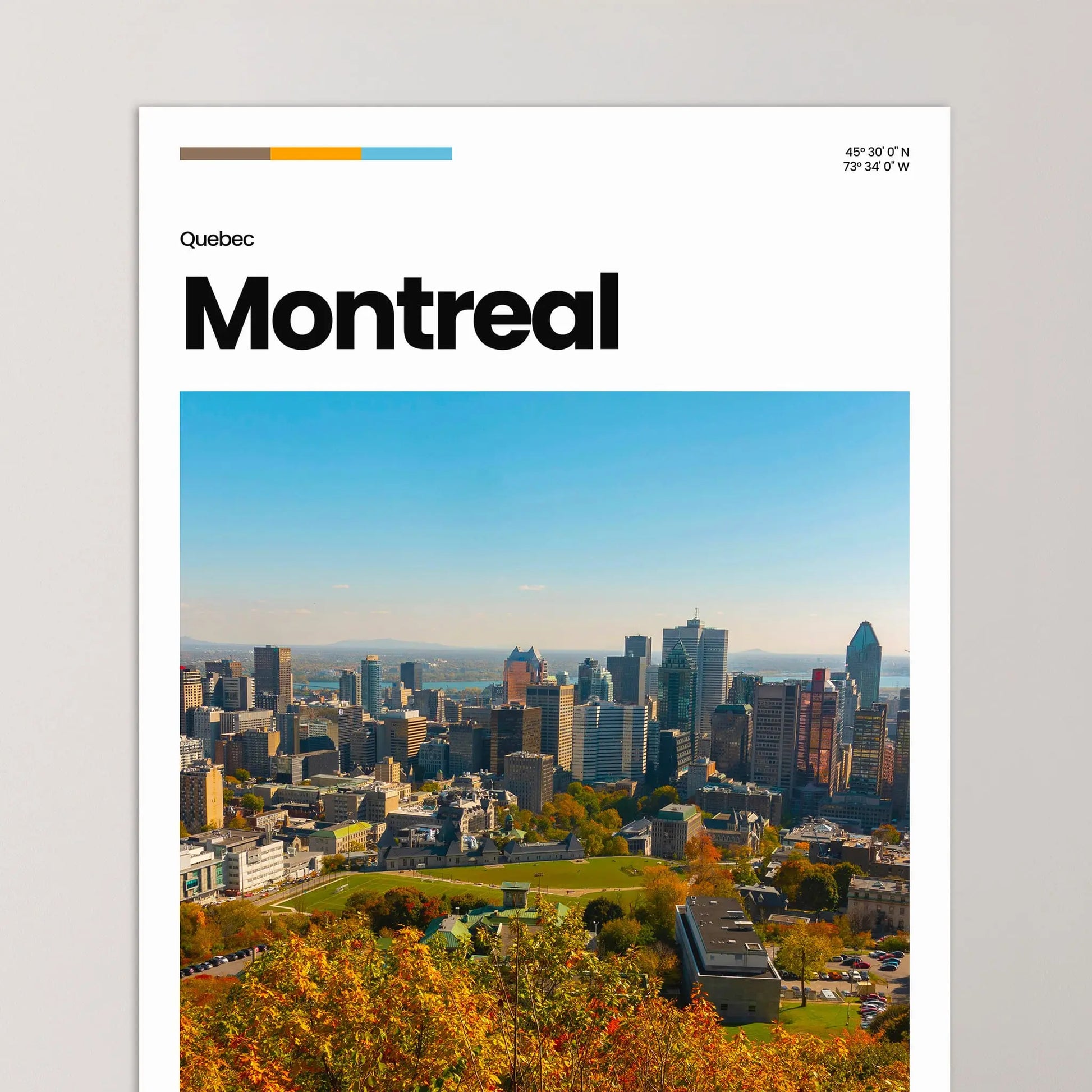 Montreal Poster – Vintage Wall Art Print
