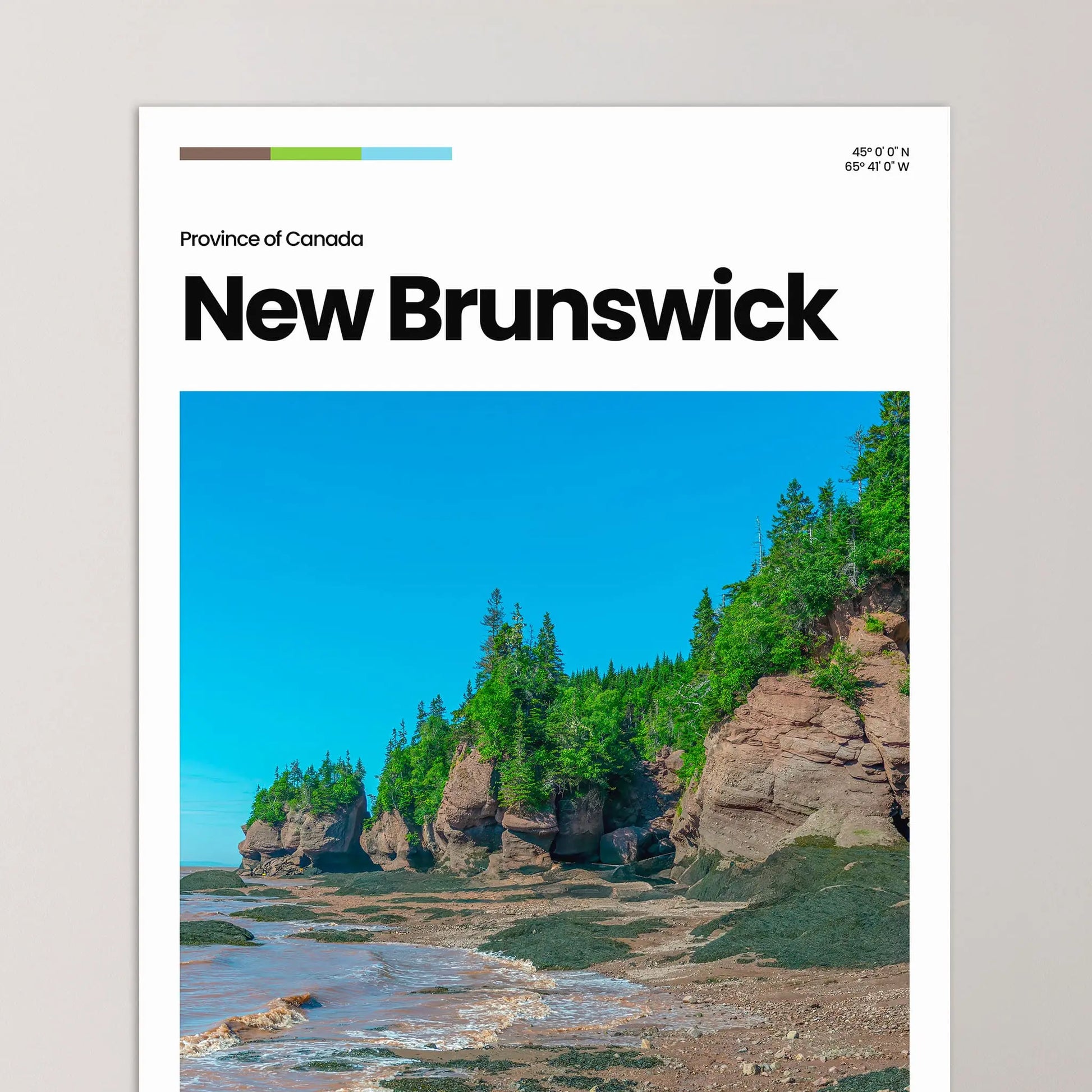 New Brunswick Poster – Vintage Wall Art Print