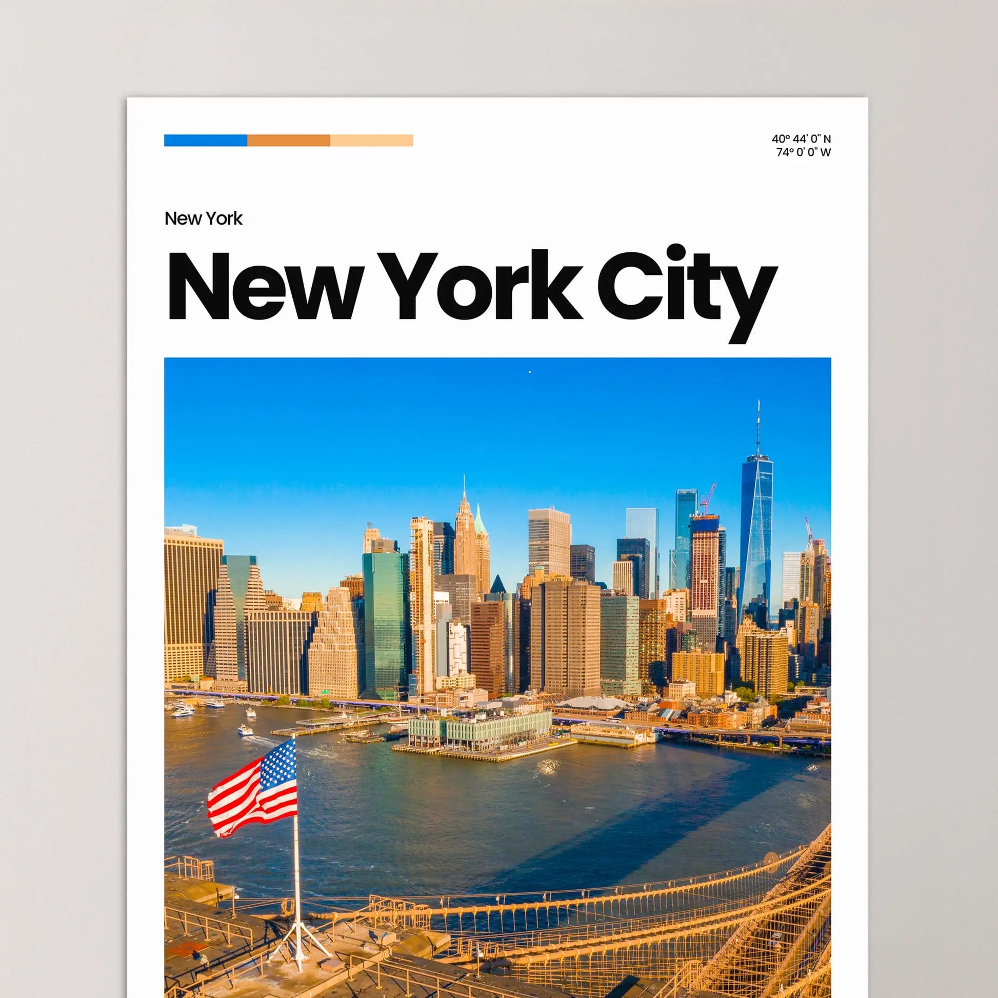 New York City Poster – Vintage Wall Art Print