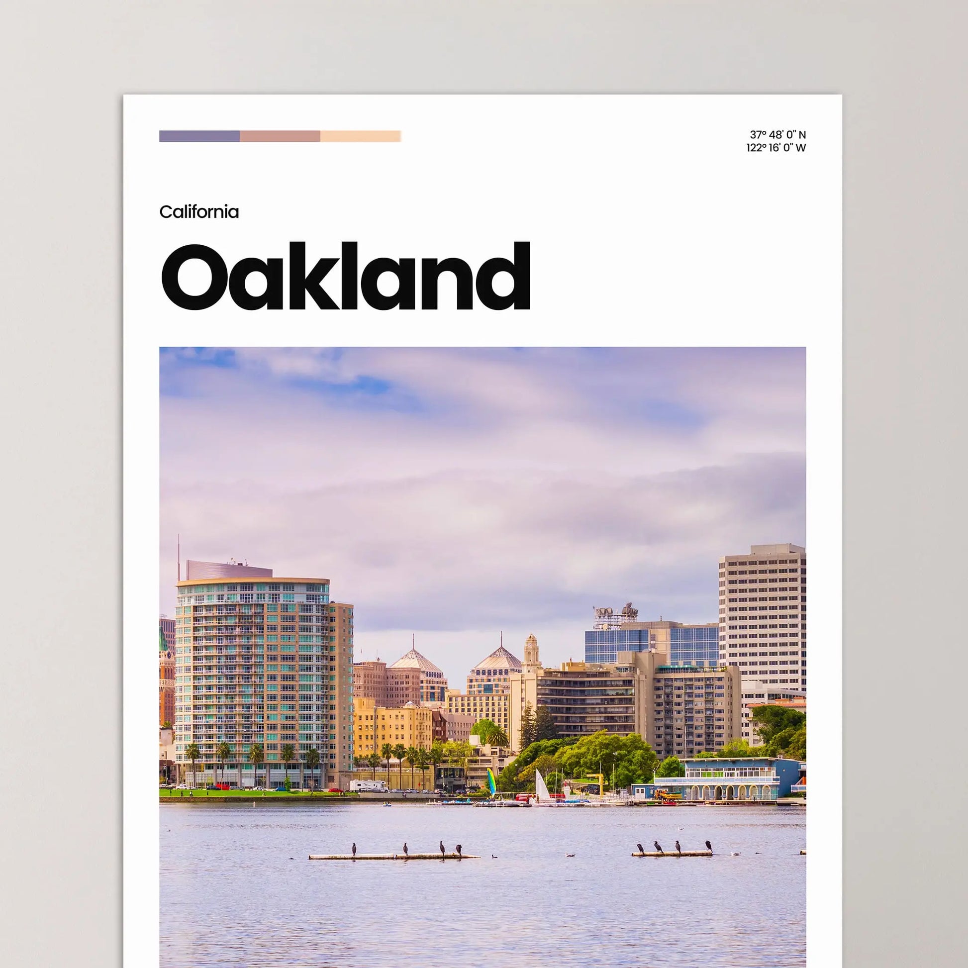 Oakland Poster – Vintage Wall Art Print